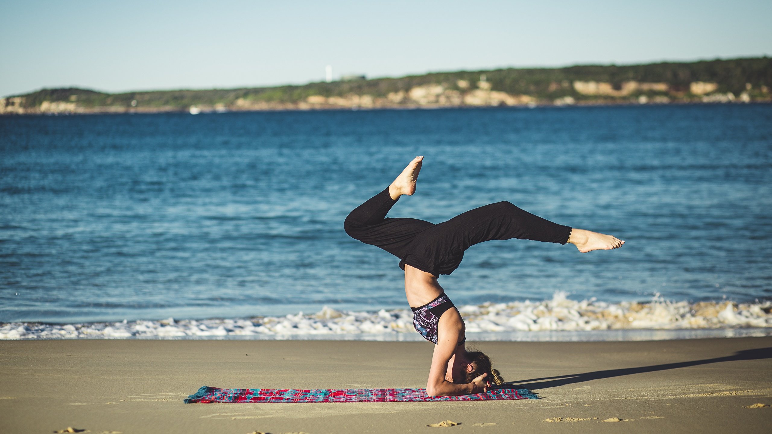 Beach yoga