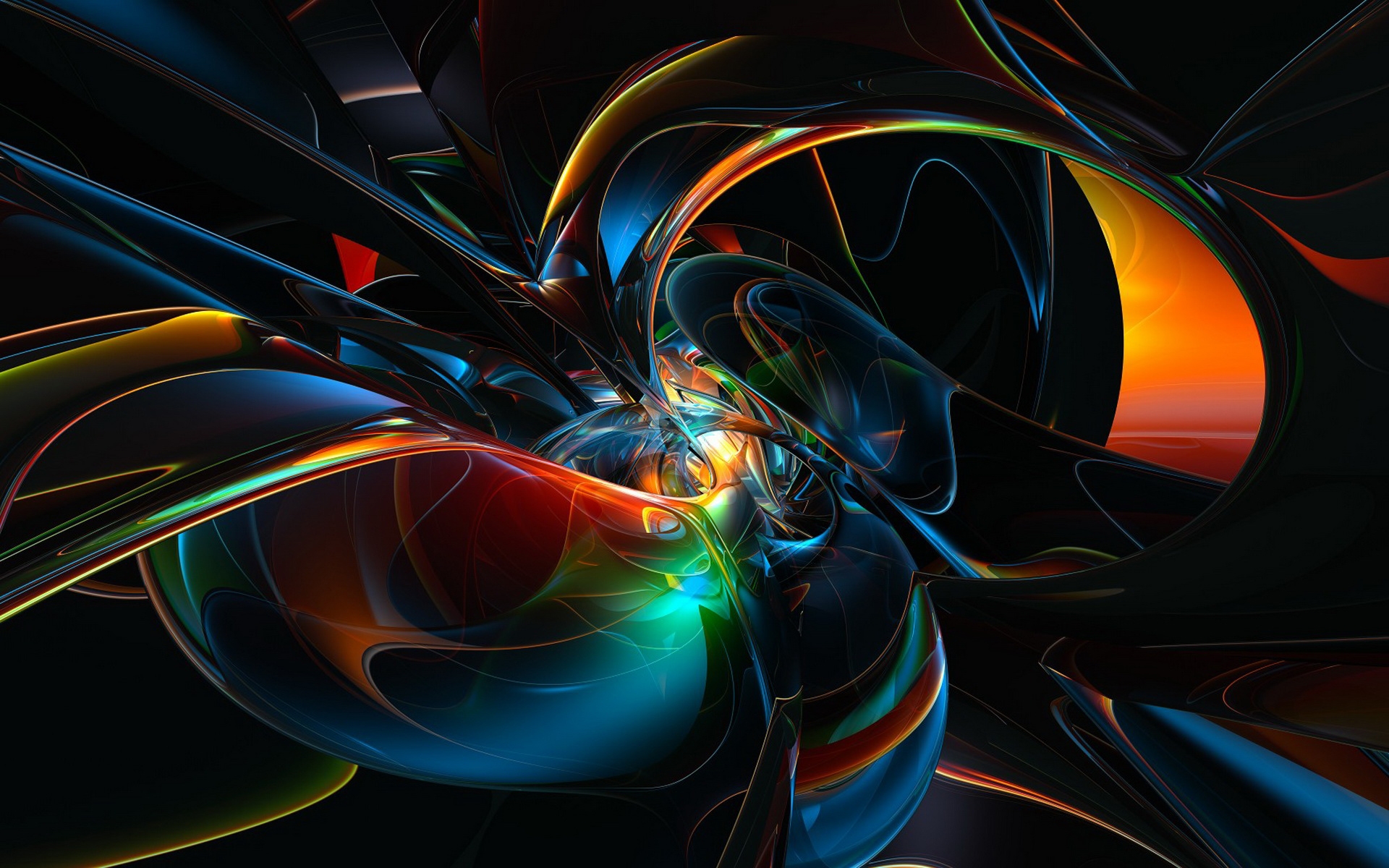Abstract Black and Orange Background HD wallpaper