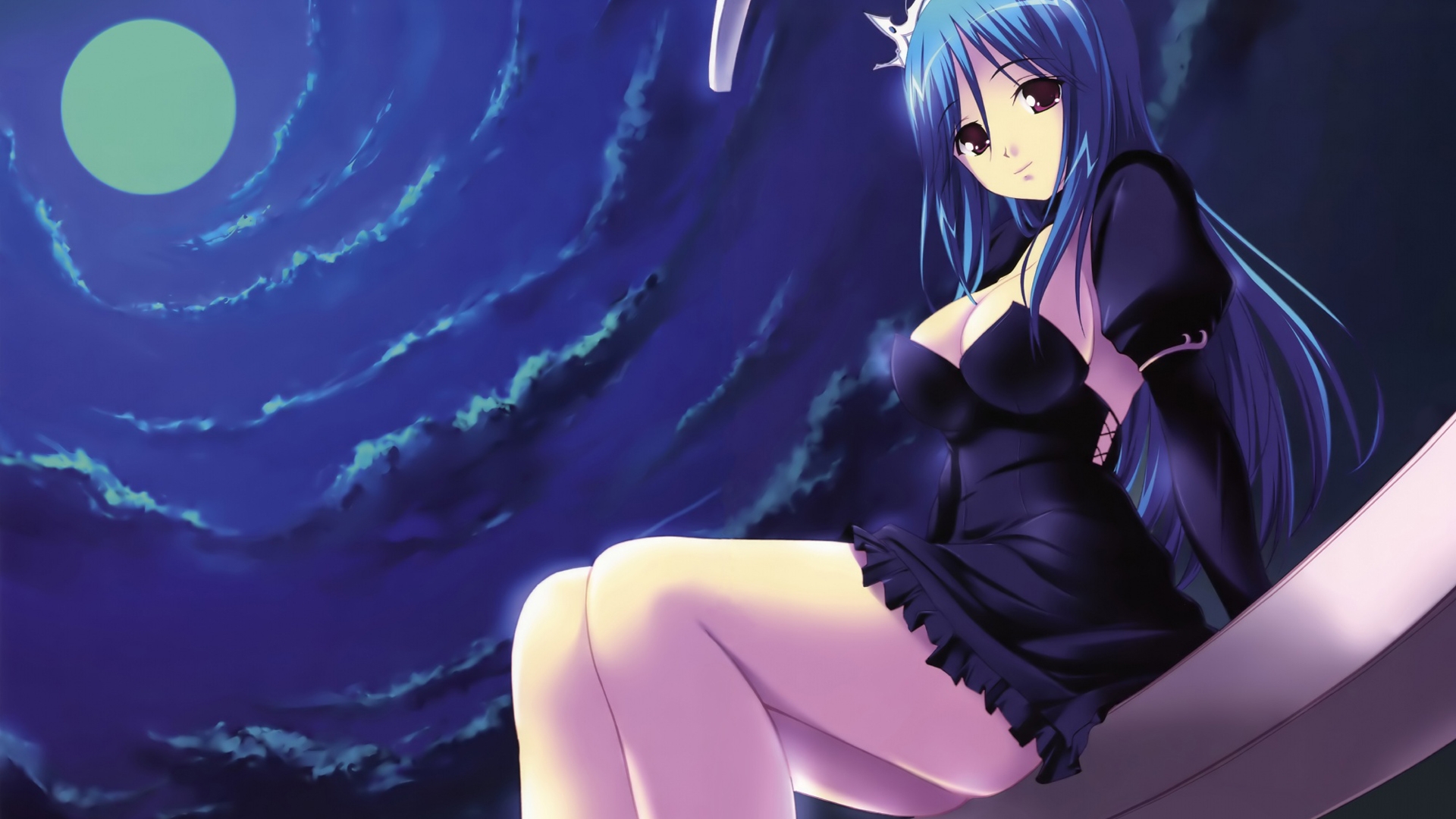 Anime Girl Blue Hair Wallpaper - wide 9