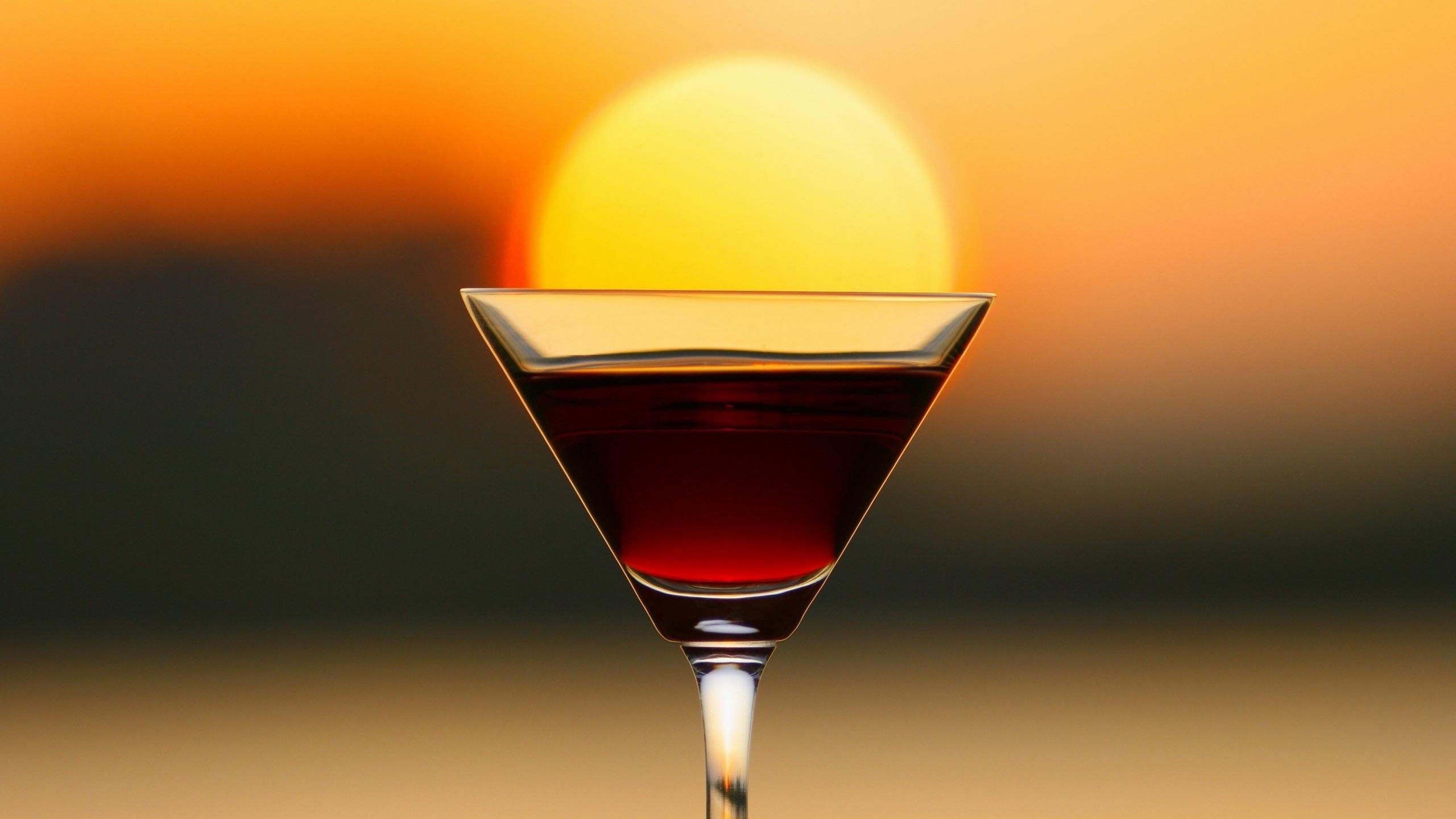Cocktail Sunset HD wallpaper