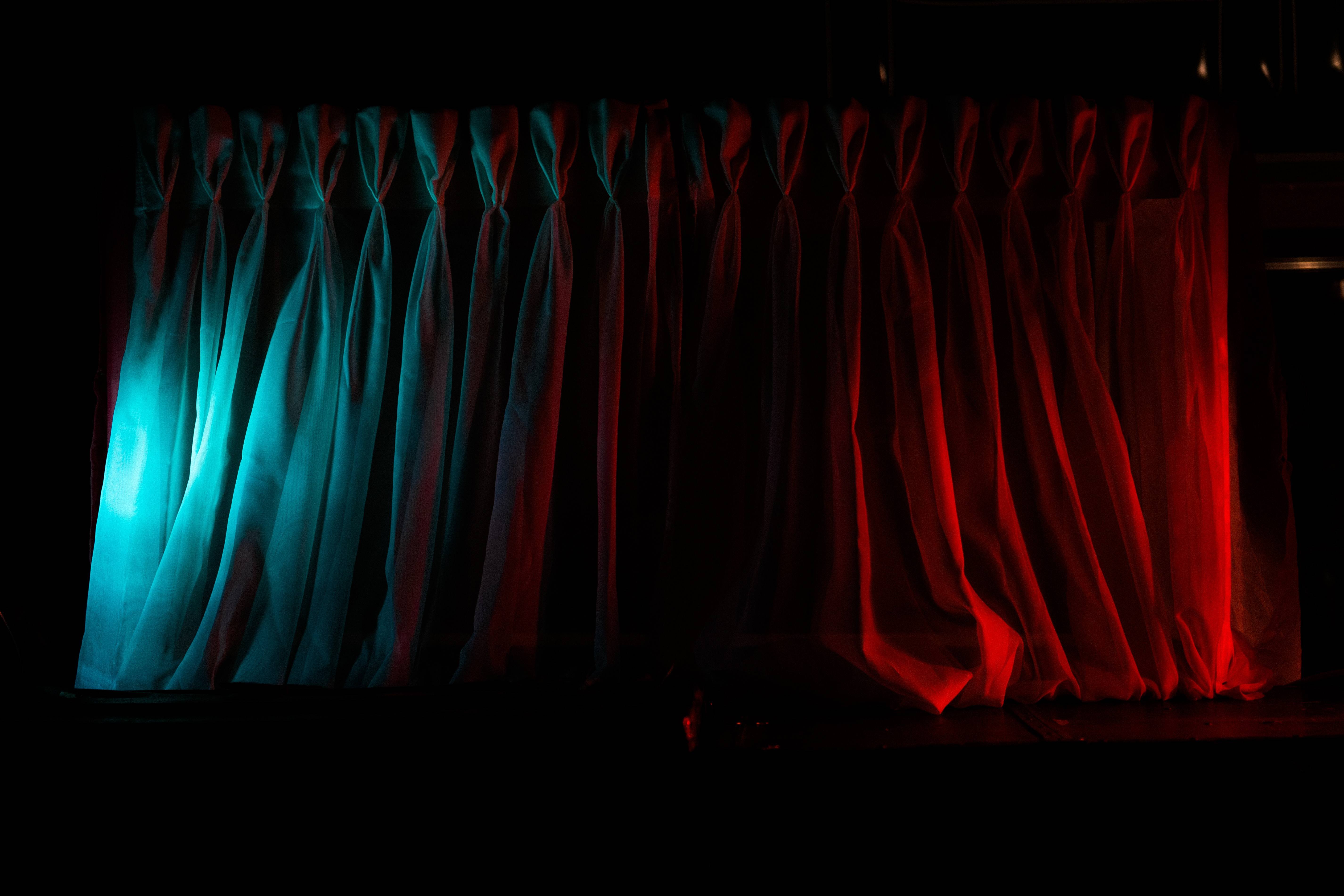 Curtains Dramatically Lit 4K wallpaper