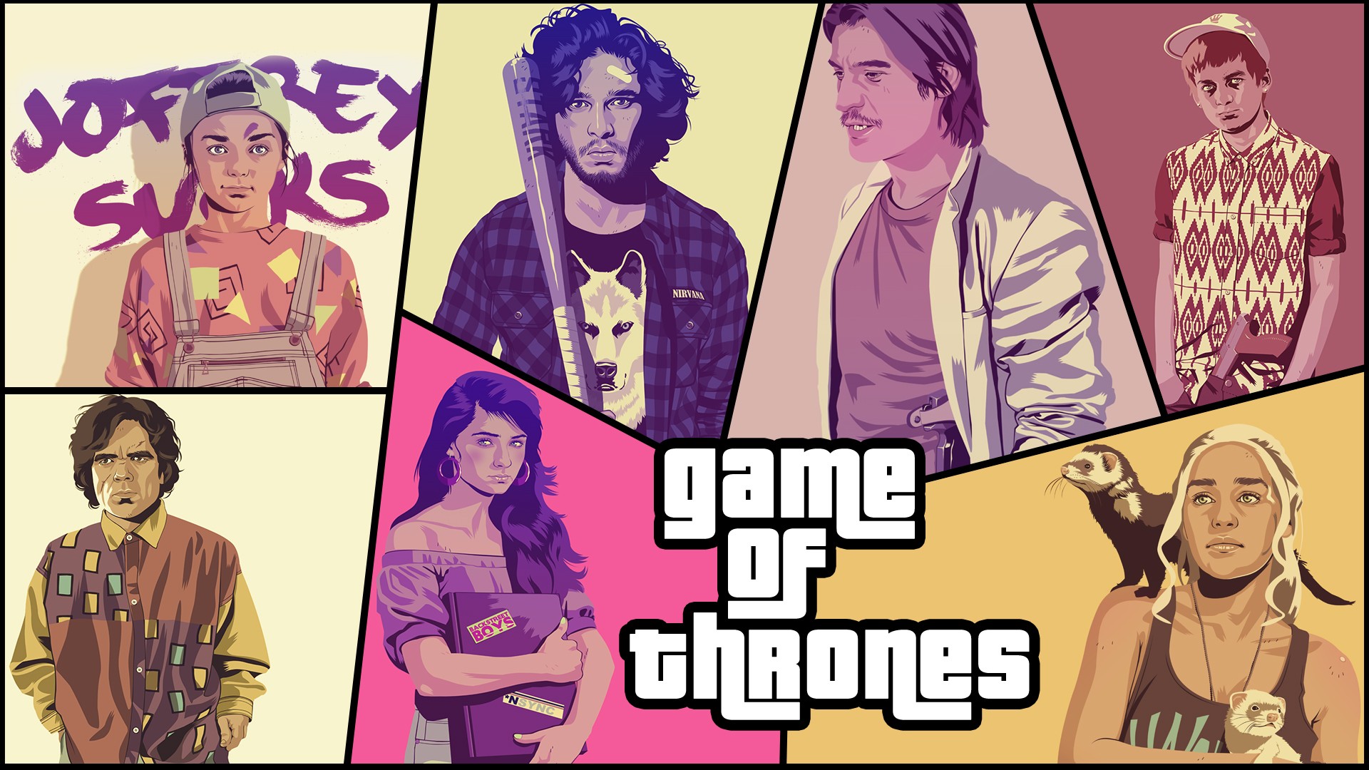 Game Of Thrones Gta Style Hd Wallpaper