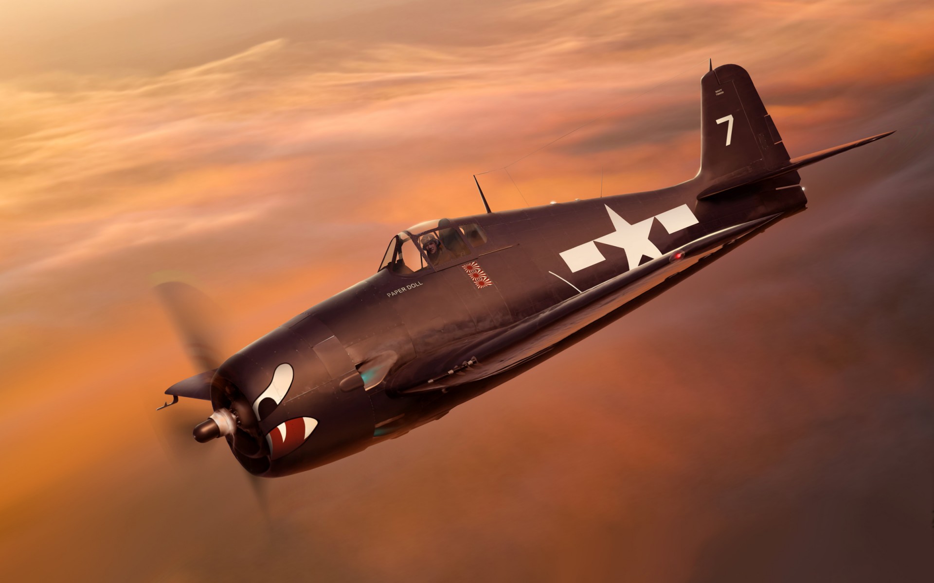 Fighter Plane World War II HD wallpaper