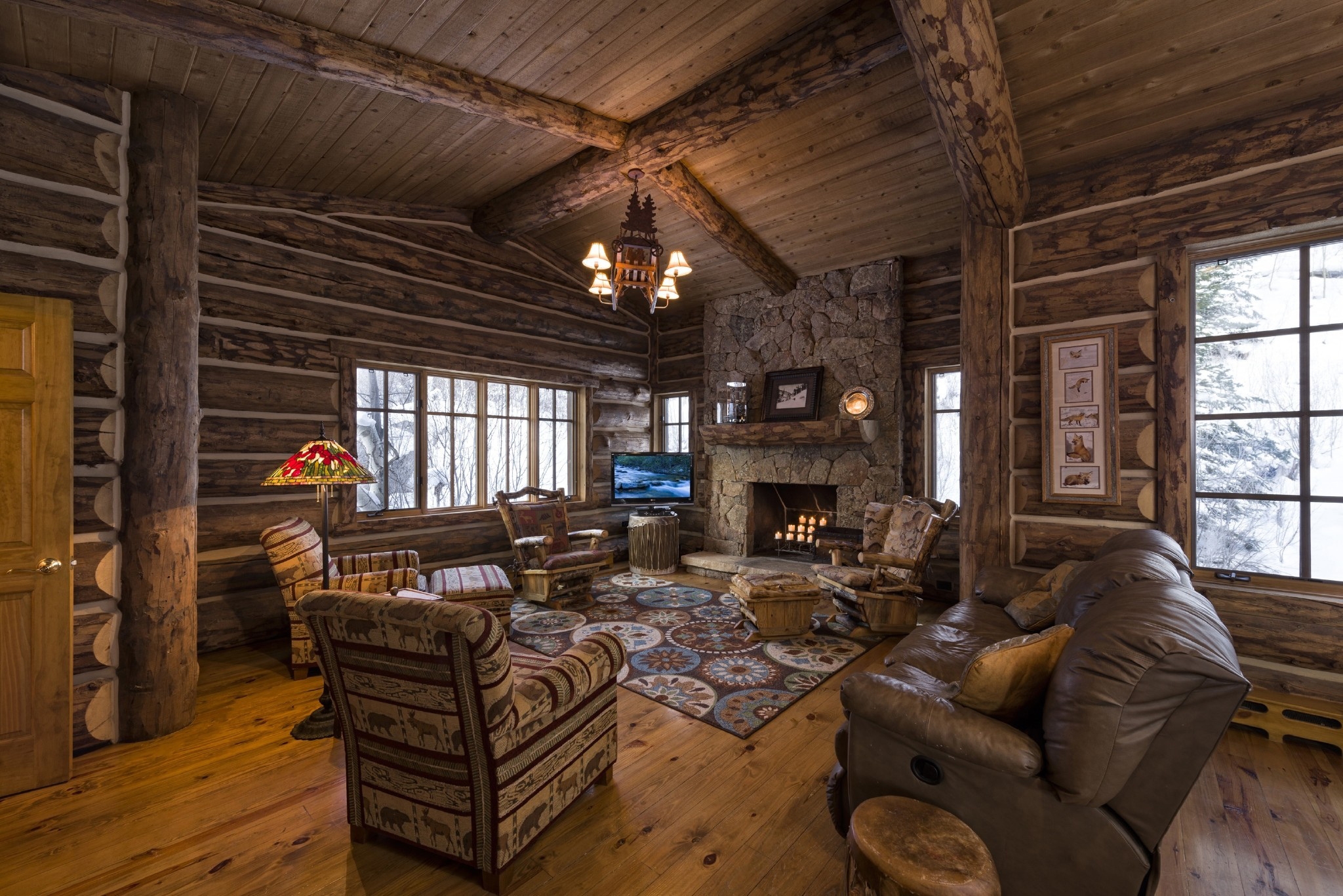 Wood House Interior 