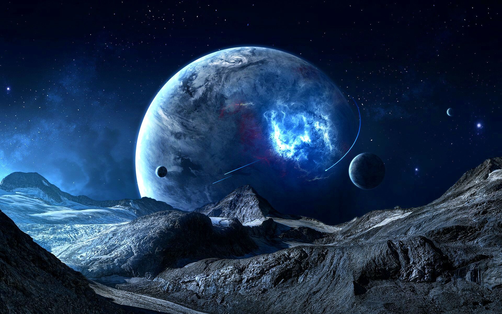 Fantasy Planets HD wallpaper