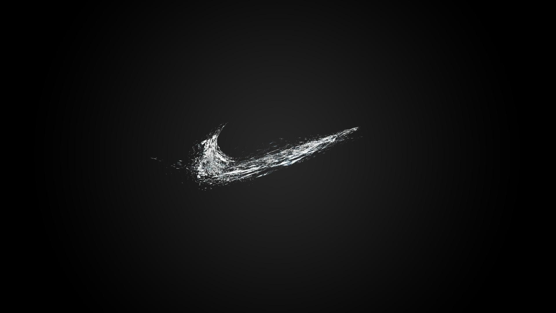 Black Nike Logo 3039 HD wallpaper