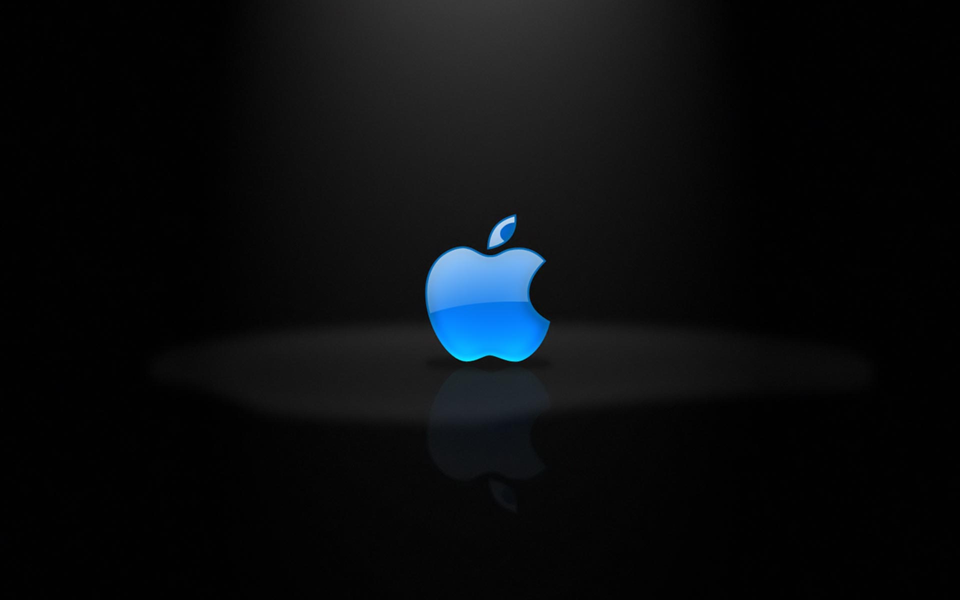 Blue Apple Logo HD wallpaper