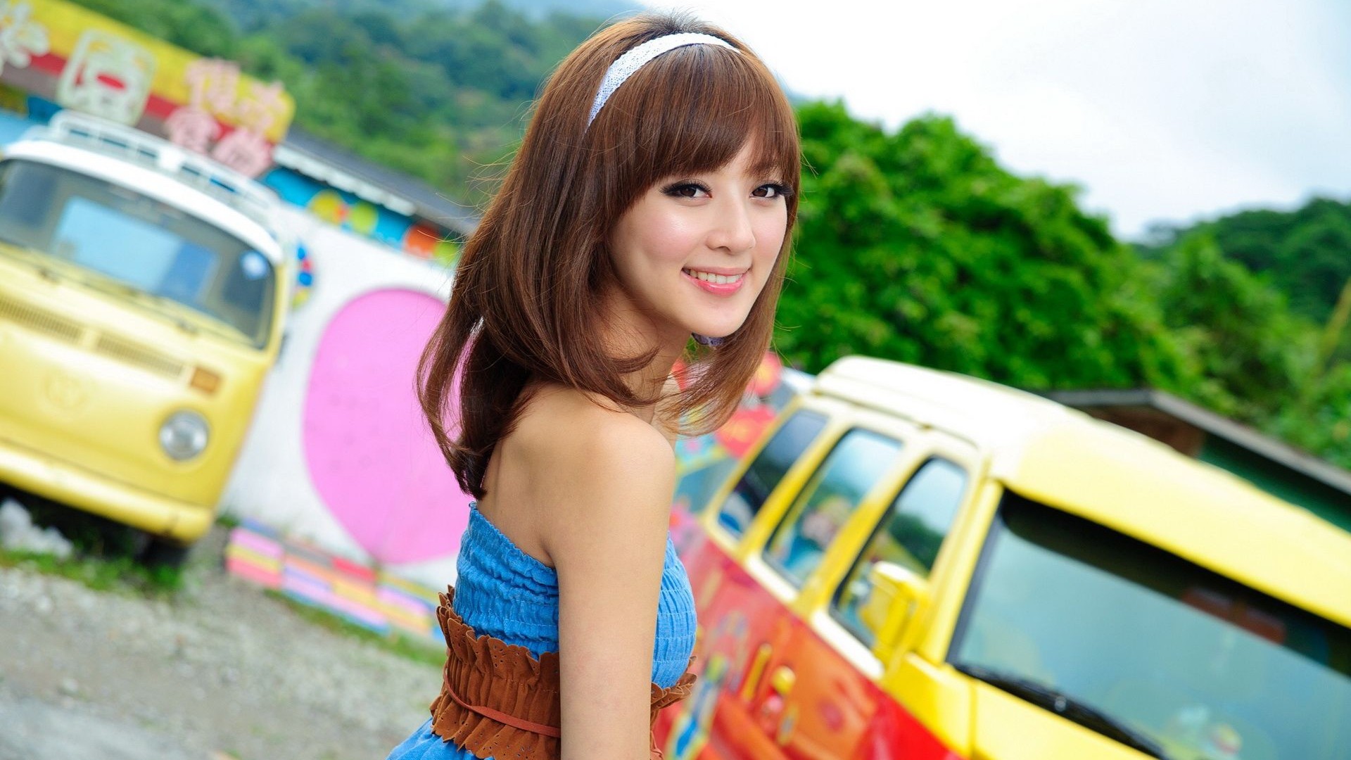 Girl cute wallpaper asian Wallpaper Dress,