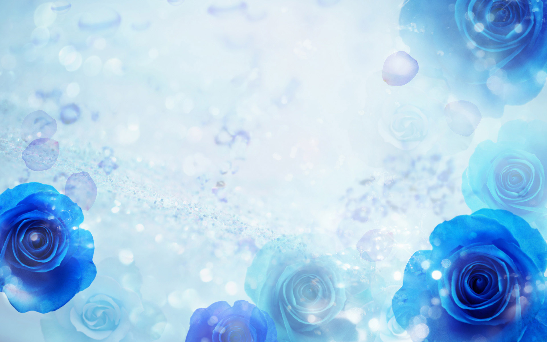 Blue Flower Background HD wallpaper