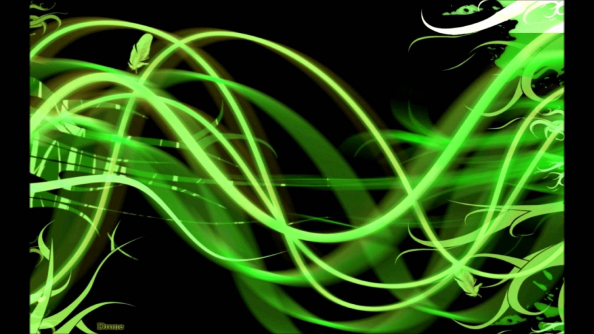 Black And Green Background HD wallpaper