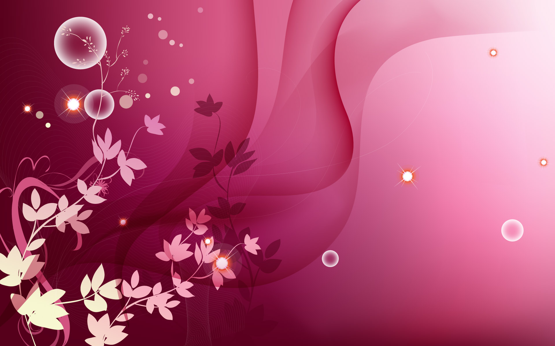 Pink Floral Ppt Backgrounds Powerpoint HD wallpaper