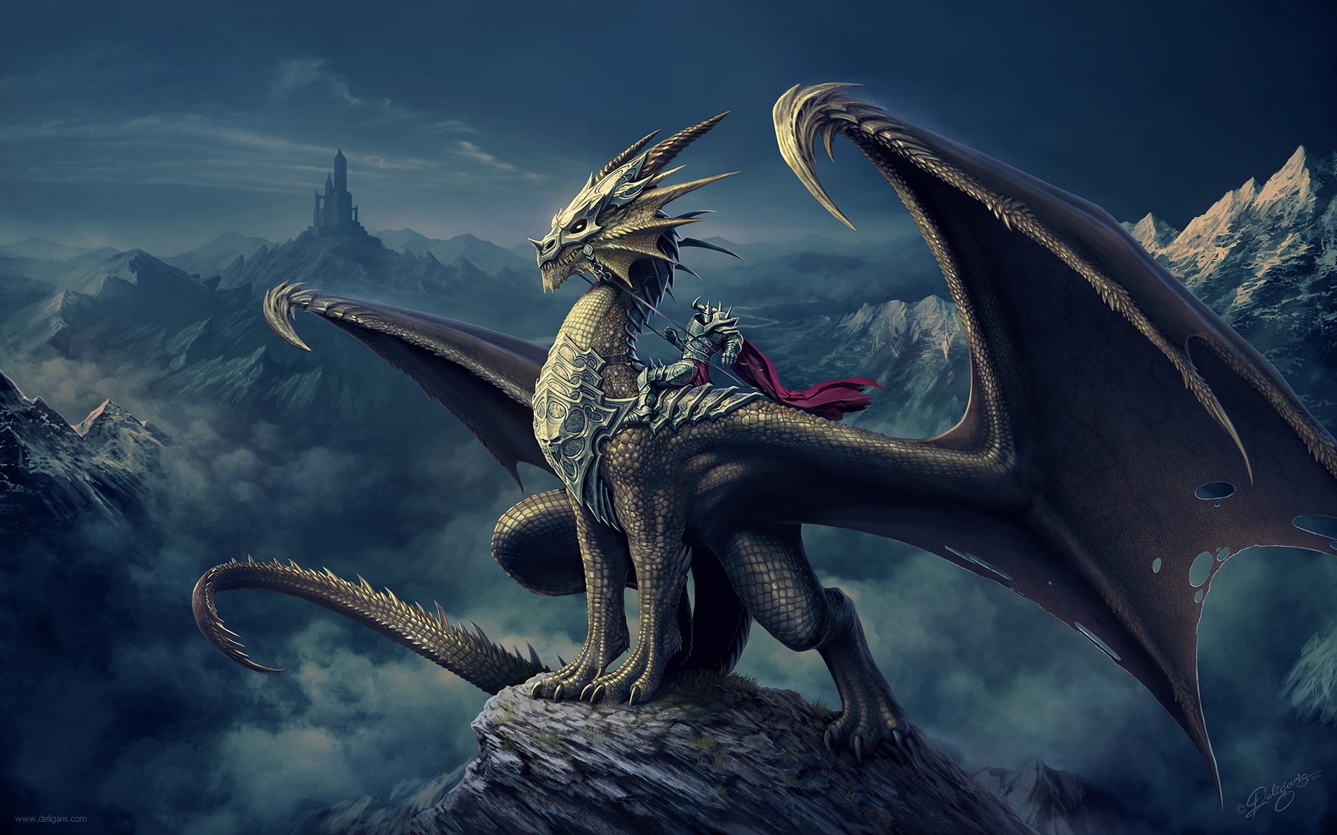 Dragon Rider HD wallpaper