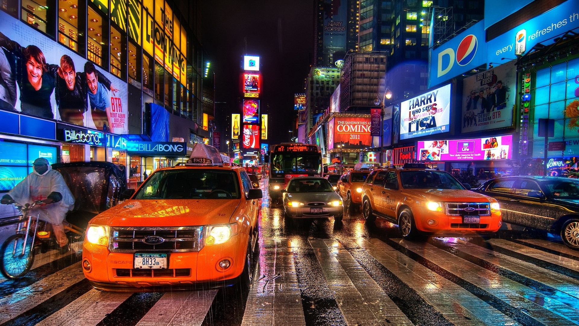 New York One City Night Landscape Pics HD wallpaper