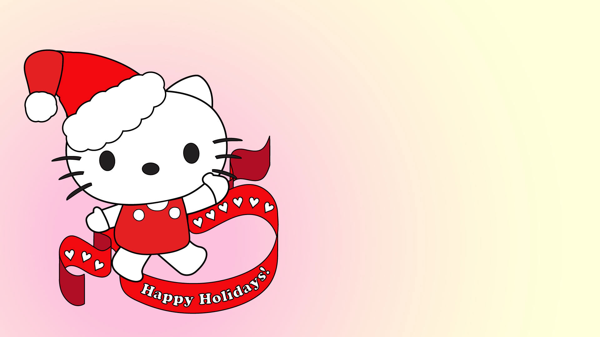 Hello Kitty Christmas Background HD wallpaper