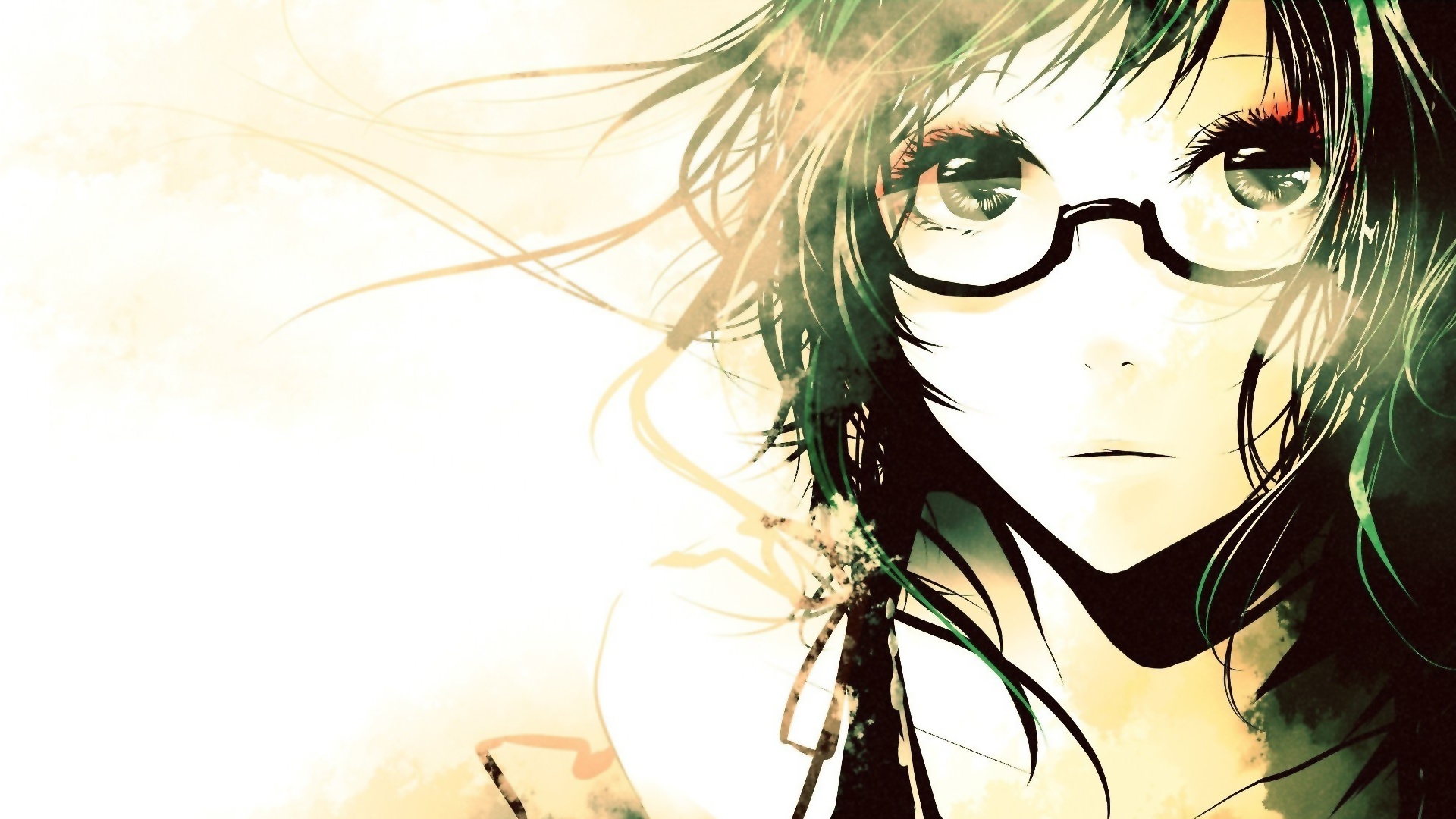 Anime Girl Glasses 10023 HD wallpaper