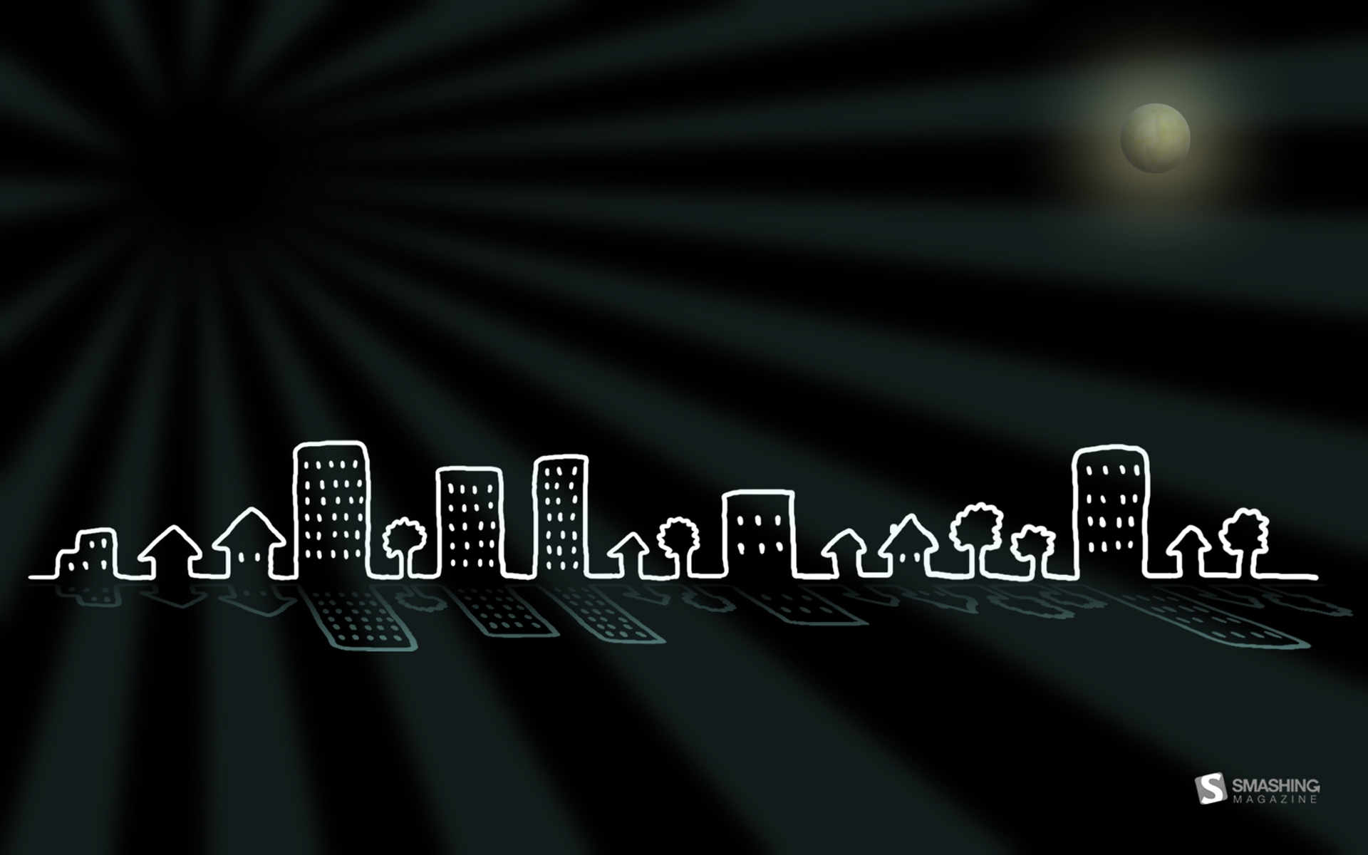 City Buildings Cartoon HD wallpaper