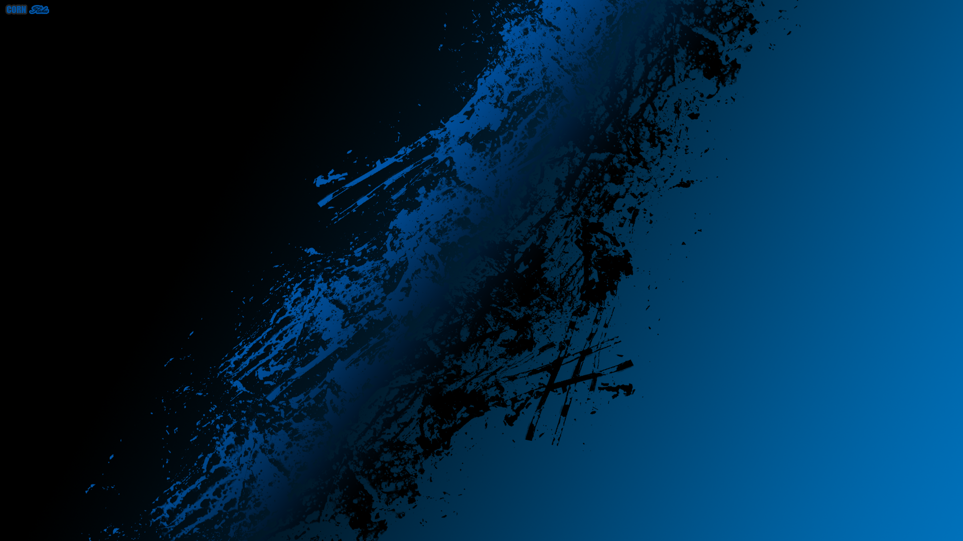Black Blue Abstract HD wallpaper