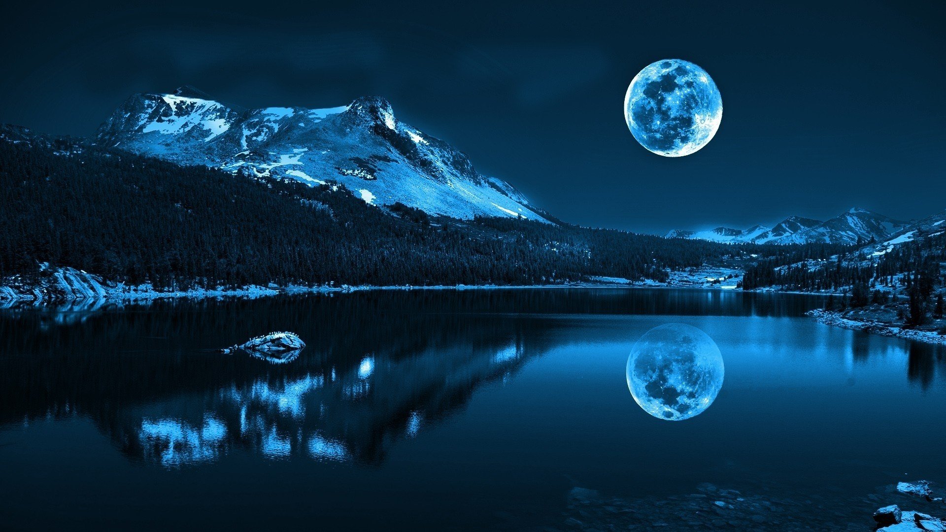 Blue Moon Wallpapers For Mobile  Wallpaper Cave
