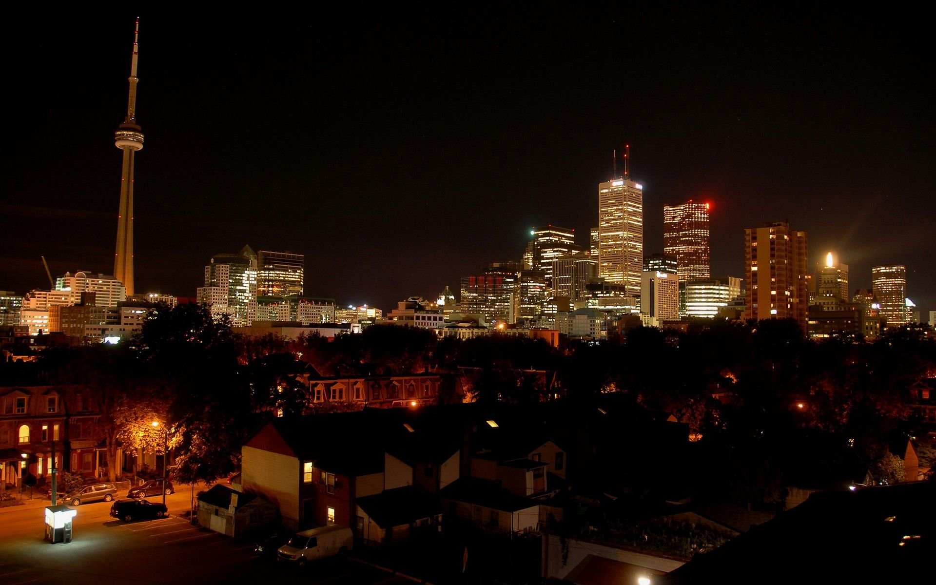 Toronto at Night HD wallpaper