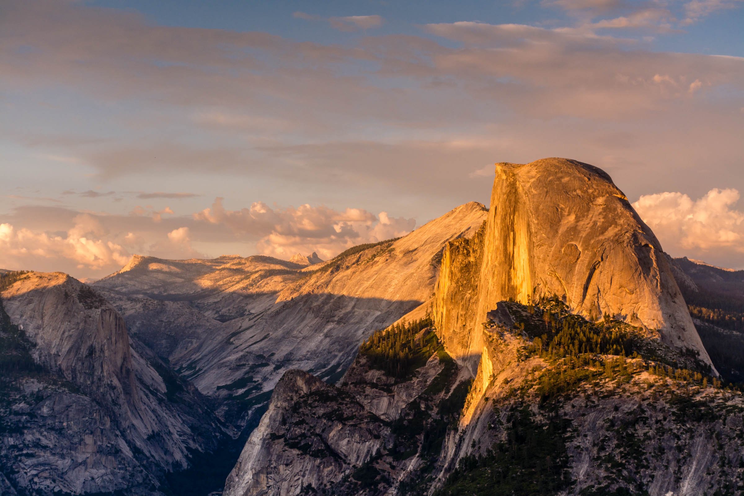 2400px x 1600px - Golden Sunset on Half Dome Yosemite 19180 HD wallpaper