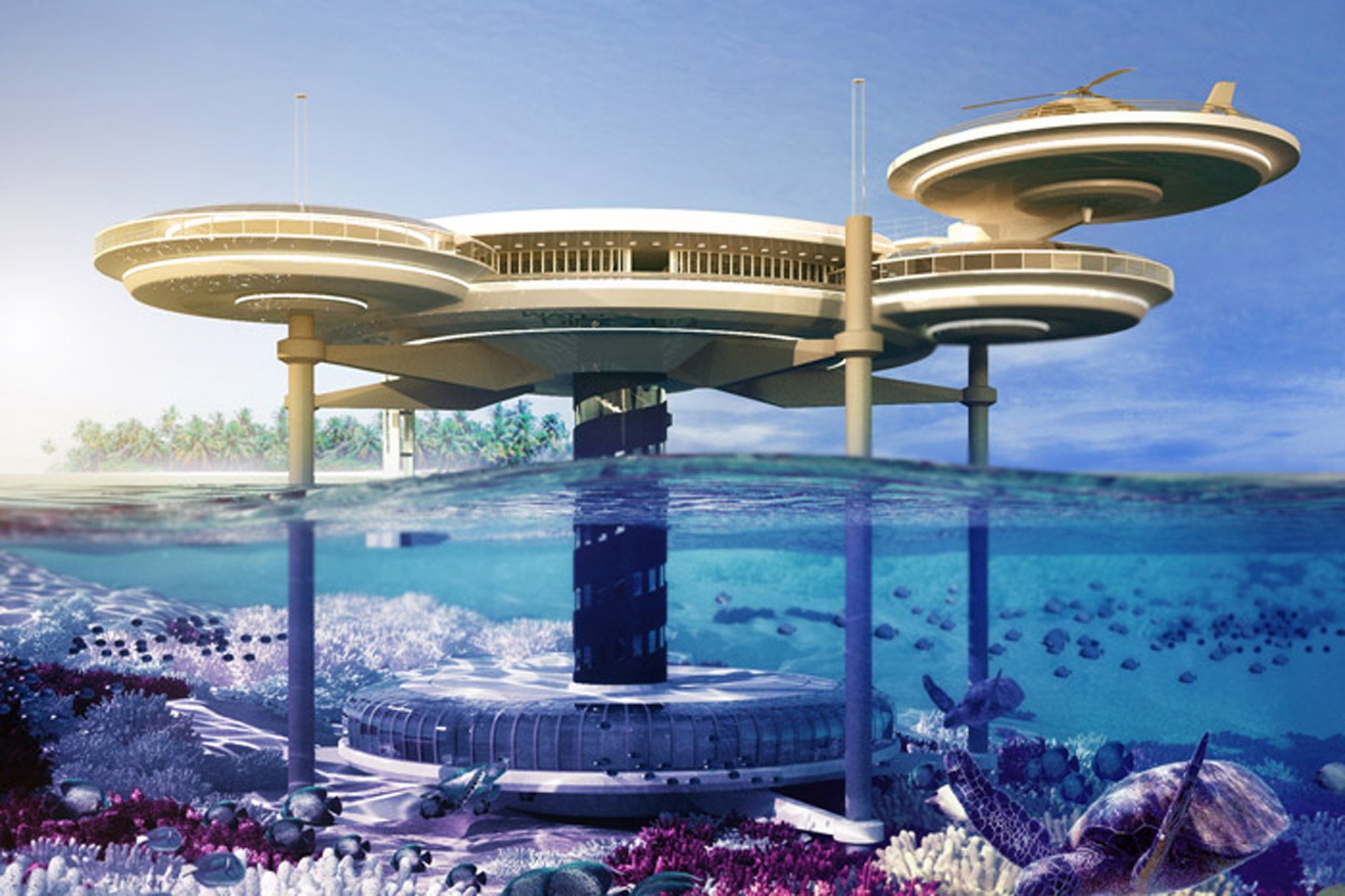 Nếu bạn muốn tận hưởng một cuộc sống ngập tràn sự ưu đãi tại khách sạn dưới nước ở Dubai, hãy đến và khám phá những hình ảnh tuyệt đẹp của nơi đây. Cảm nhận vẻ đẹp trên mặt nước và dưới đáy biển, nơi bạn được đắm mình trong không gian xanh rêu huyền bí. 