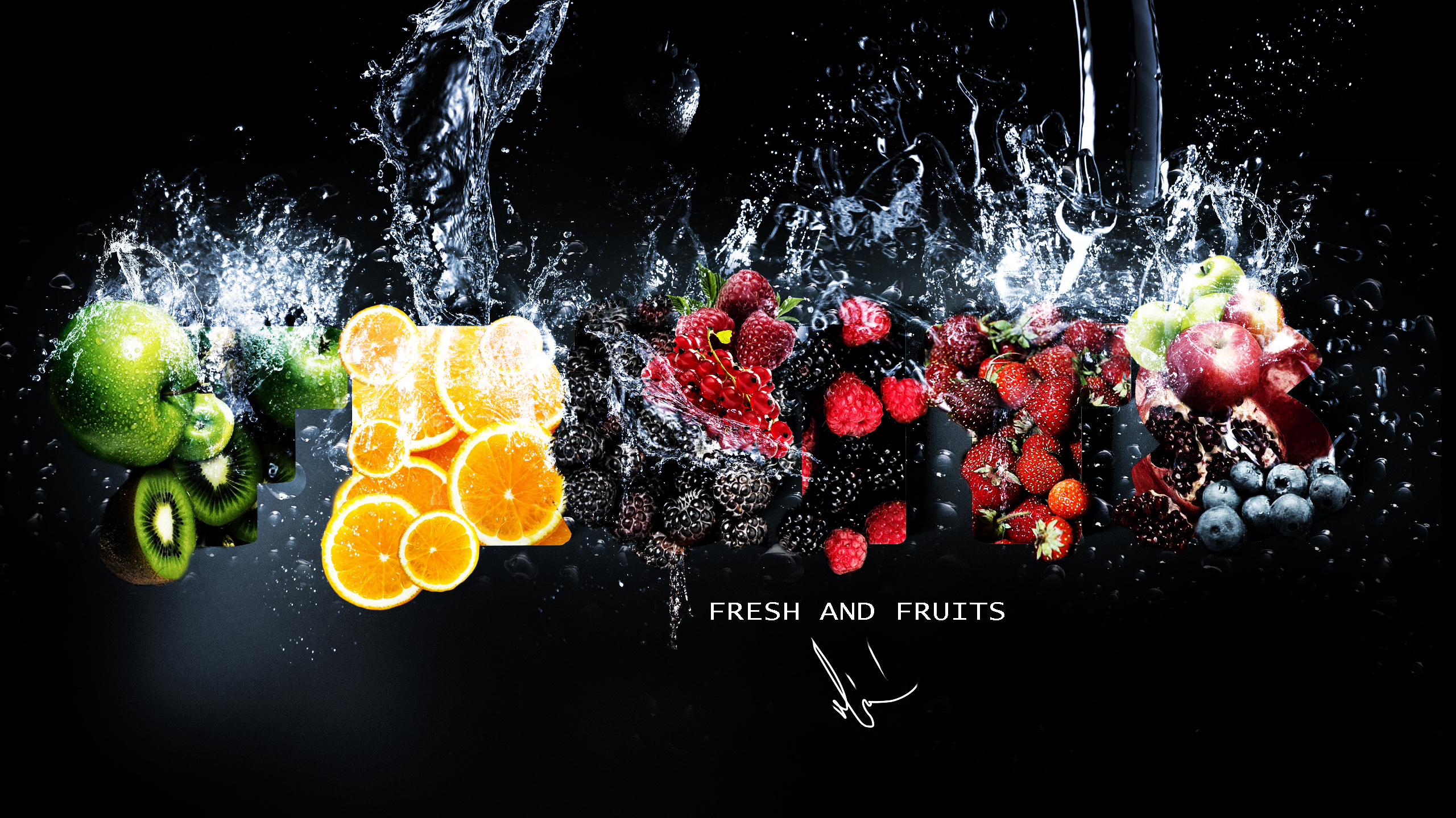 Fresh Fruits HD wallpaper