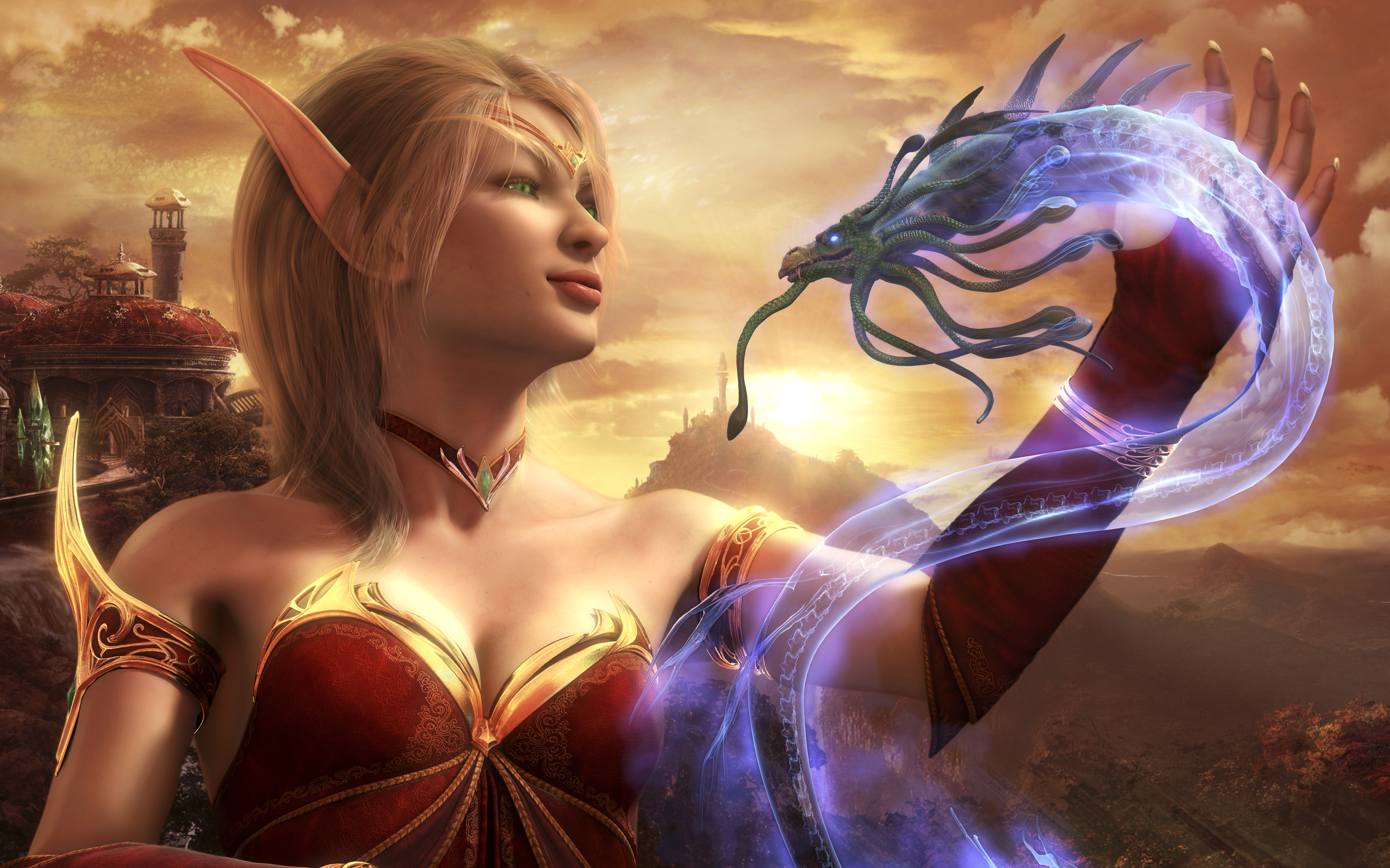 Blood Elf World Of Warcraft HD wallpaper