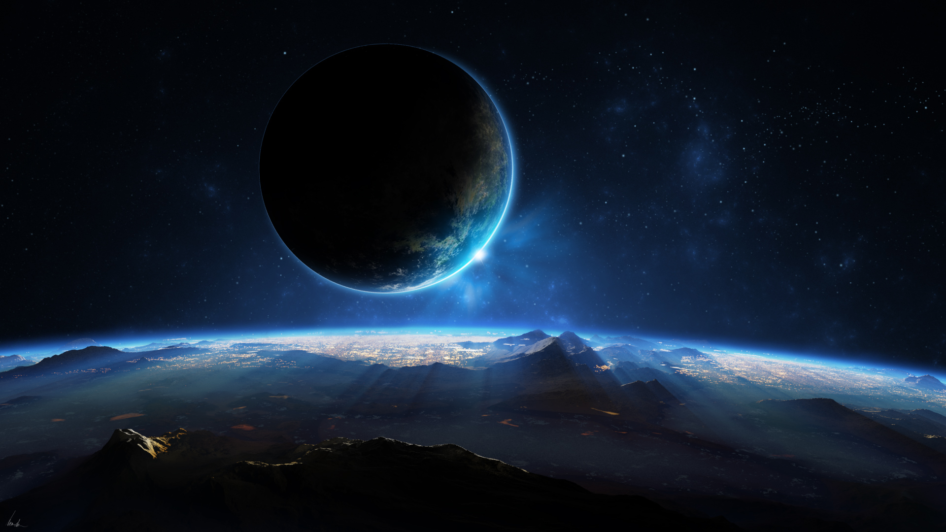 Distant Planet 3D HD wallpaper