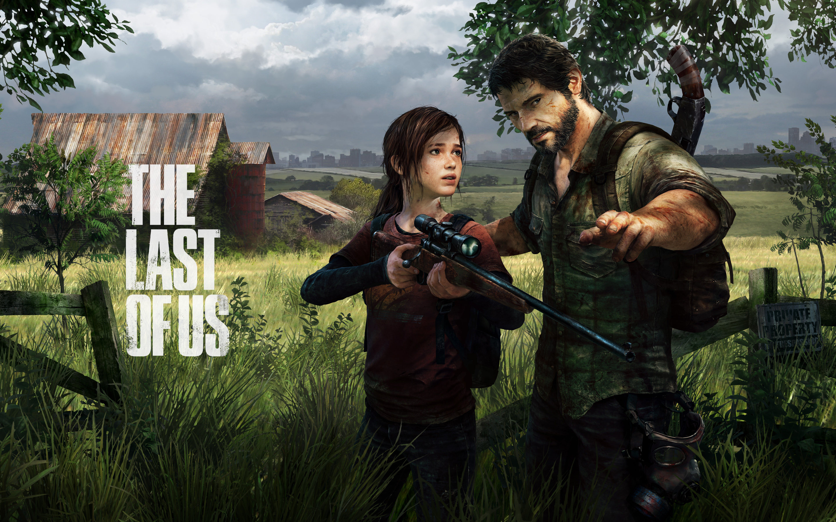 Joel Ellie and Riley Abel from The Last of Us 4K wallpaper download