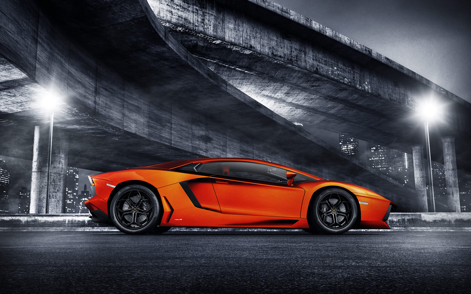 Lamborghini Aventador Sports Car HD wallpaper