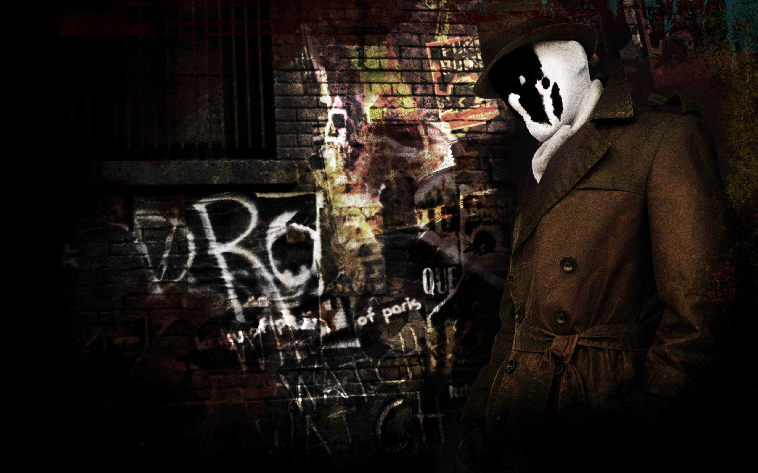 Rorschach character from Watchmen Wallpaper 4k Ultra HD ID6358