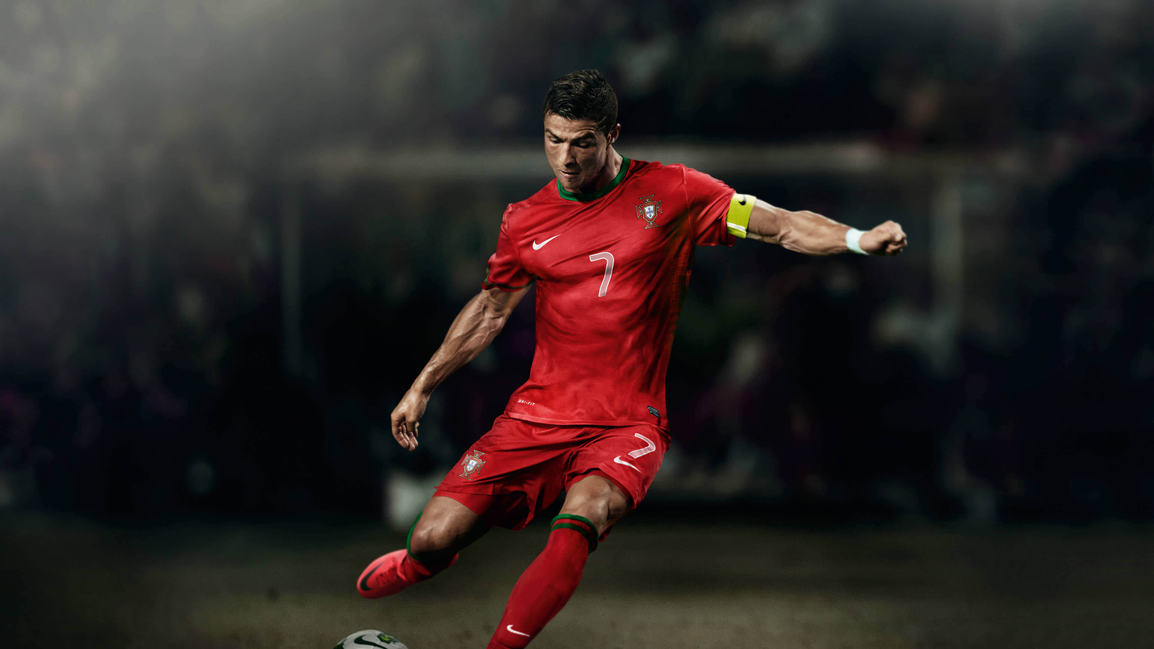 Cristiano Ronaldo In Portugal Jersey 4K wallpaper
