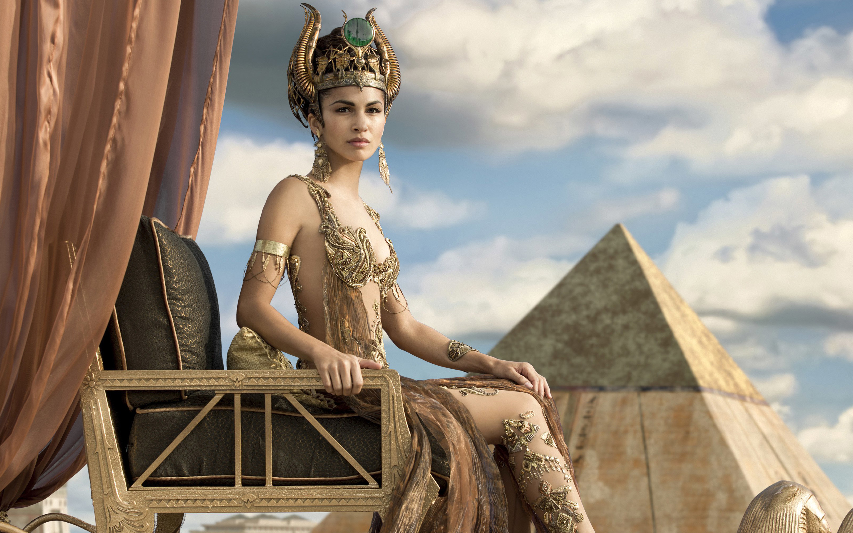 Elodie Yung as Hathor Gods of Egypt HD wallpaper