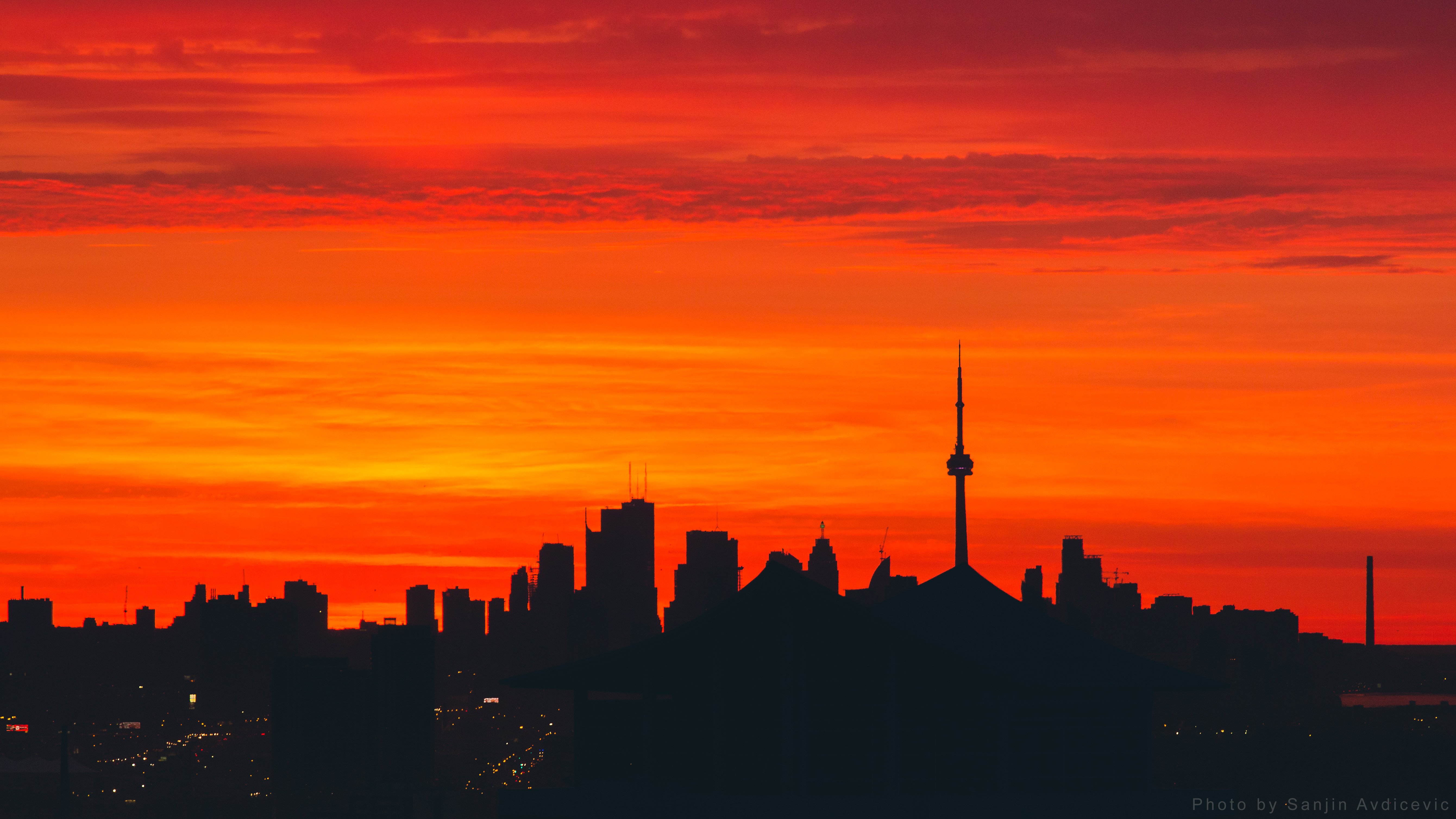 Toronto Sunrise 4K wallpaper