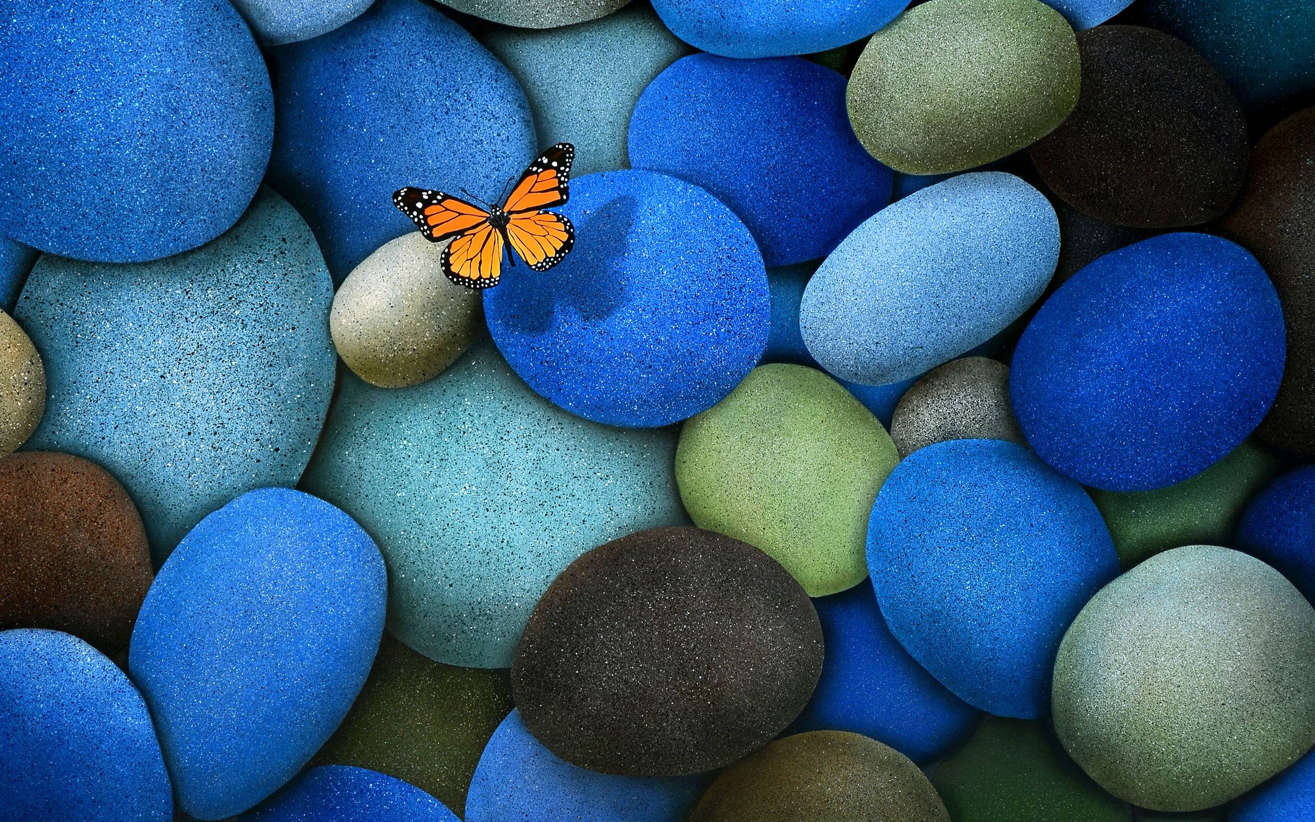 Butterfly in colored stones Wallpaper 4k Ultra HD ID6380