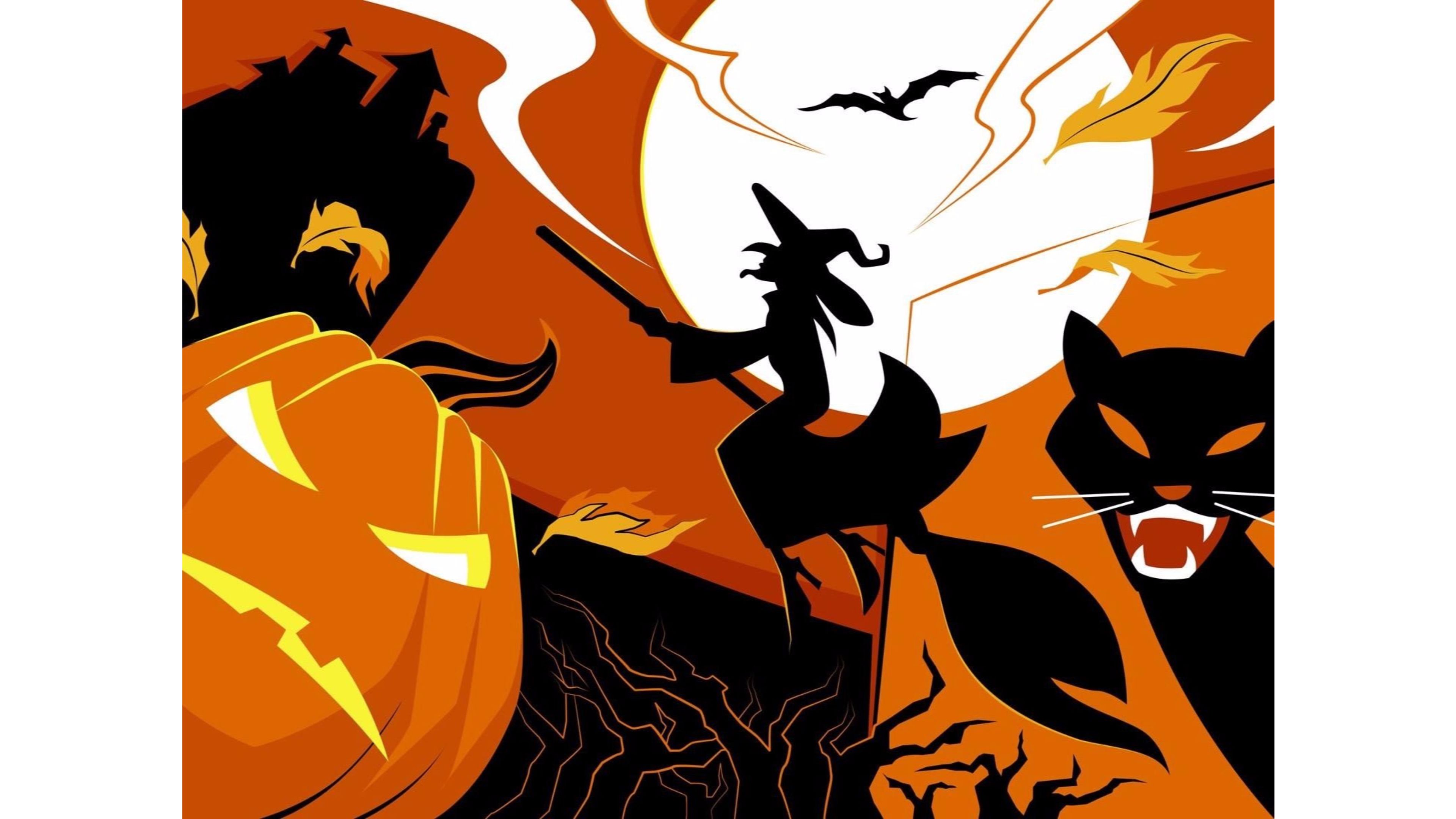 Halloween Witch Flying Broom Over Moon iPhone 6 plus Wallpaper   Halloween artwork Witch wallpaper Halloween backgrounds