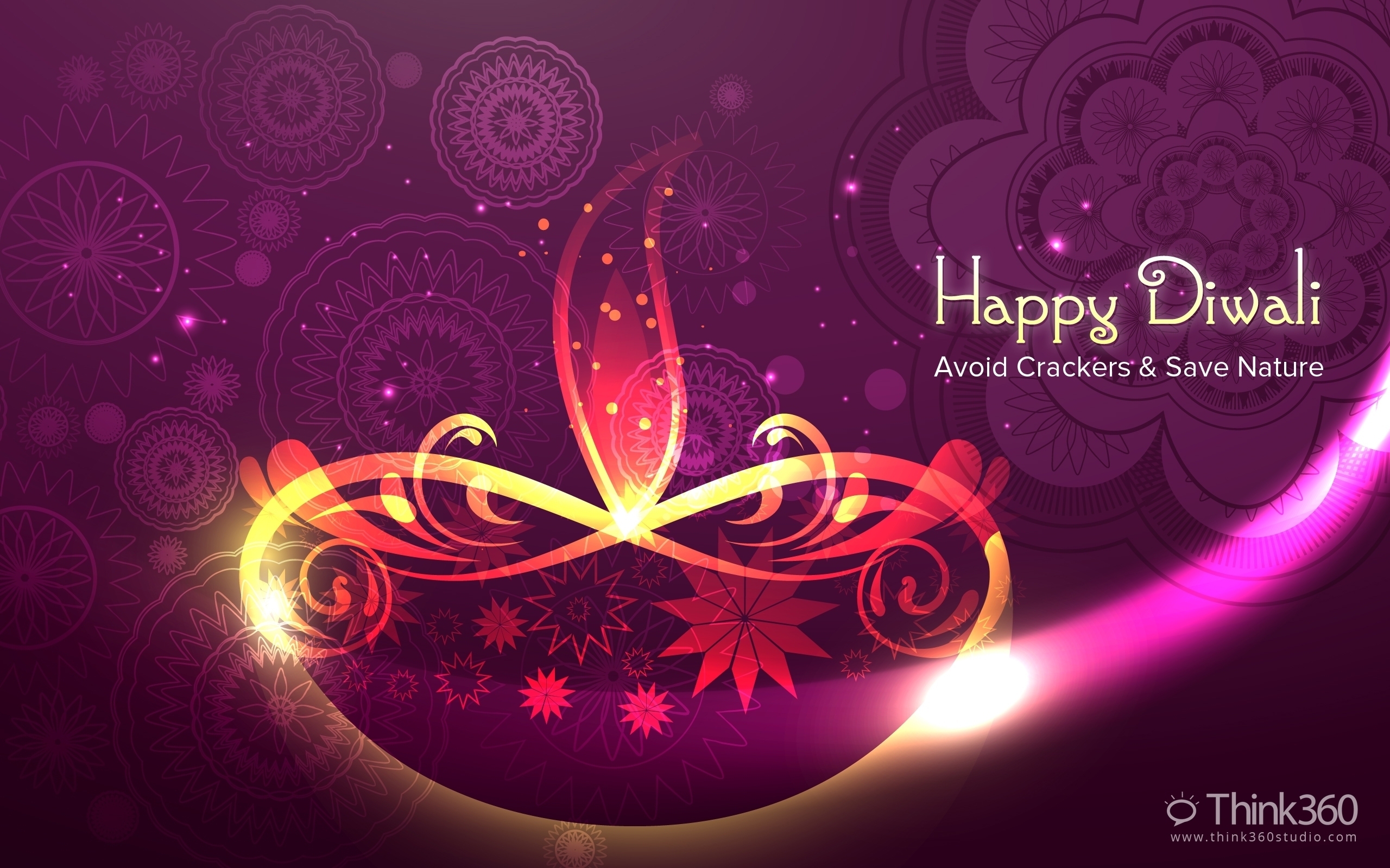 Free Vector  Beautiful happy diwali decorative background vector