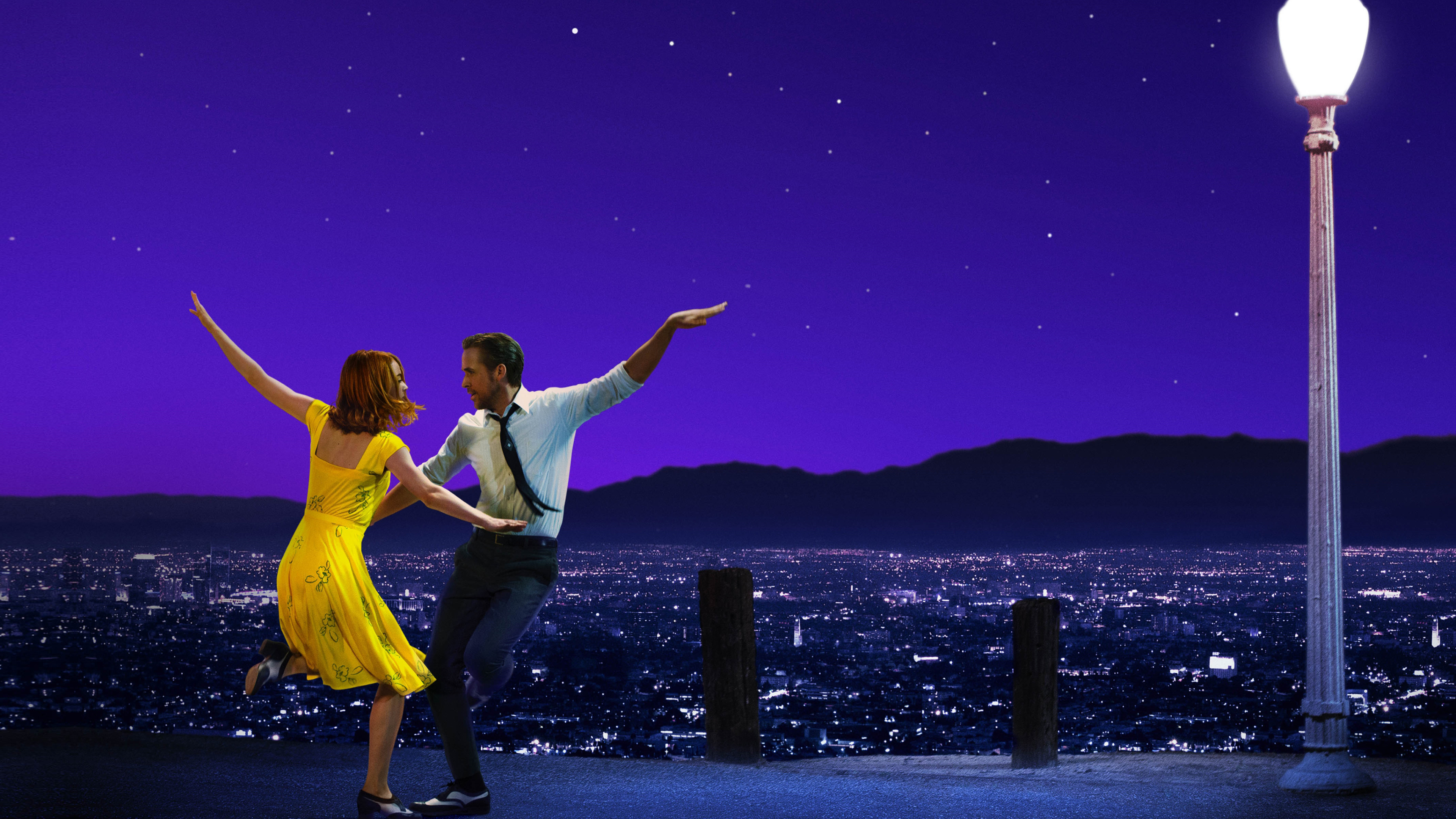 La La Land Ryan Gosling Emma Stone 4K 4K wallpaper