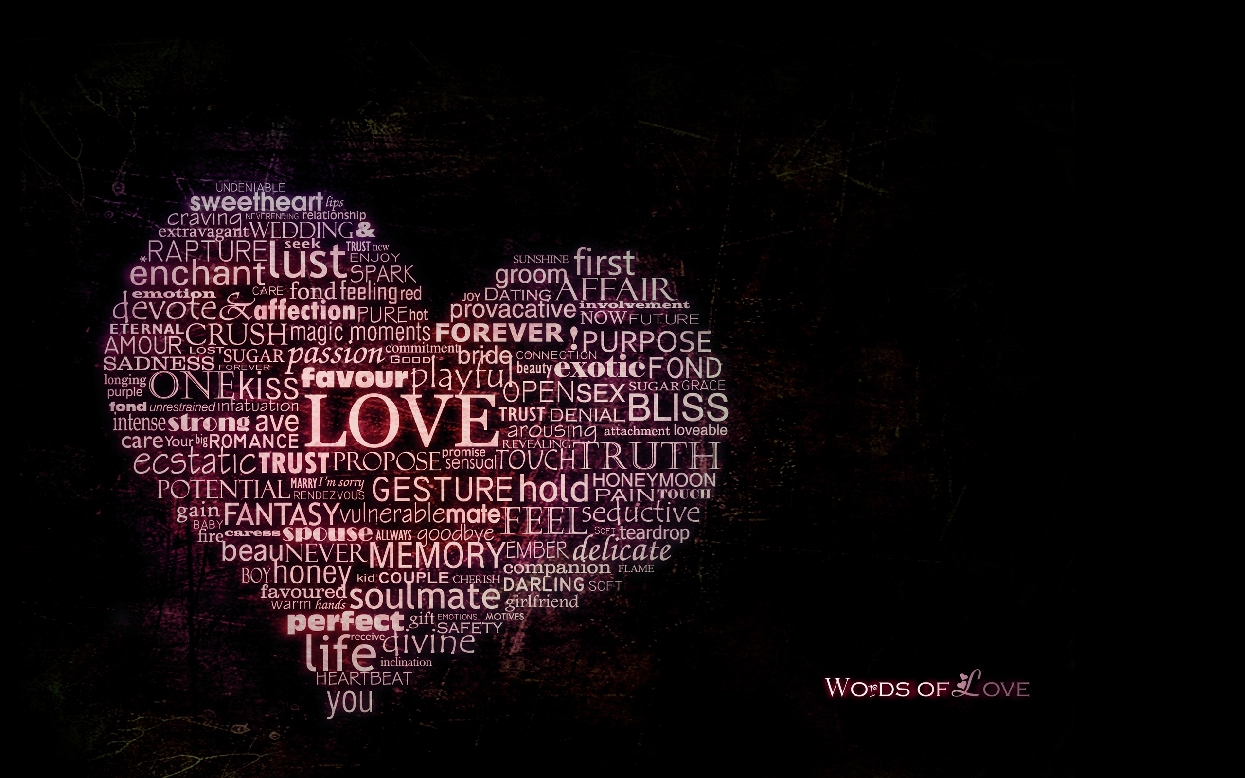 Words of Love HD wallpaper