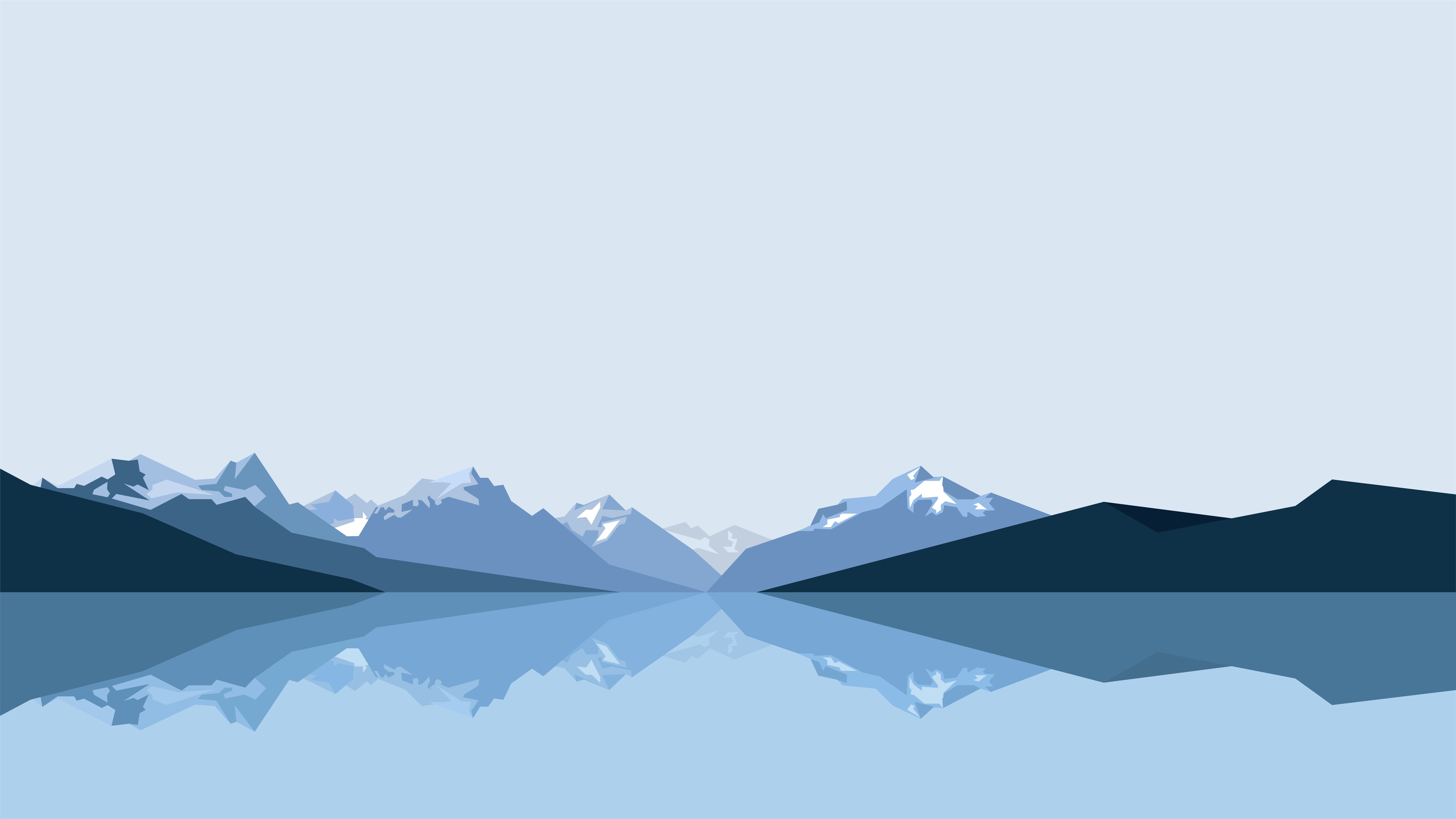 Reworked Vector Mountains S 4K wallpaper