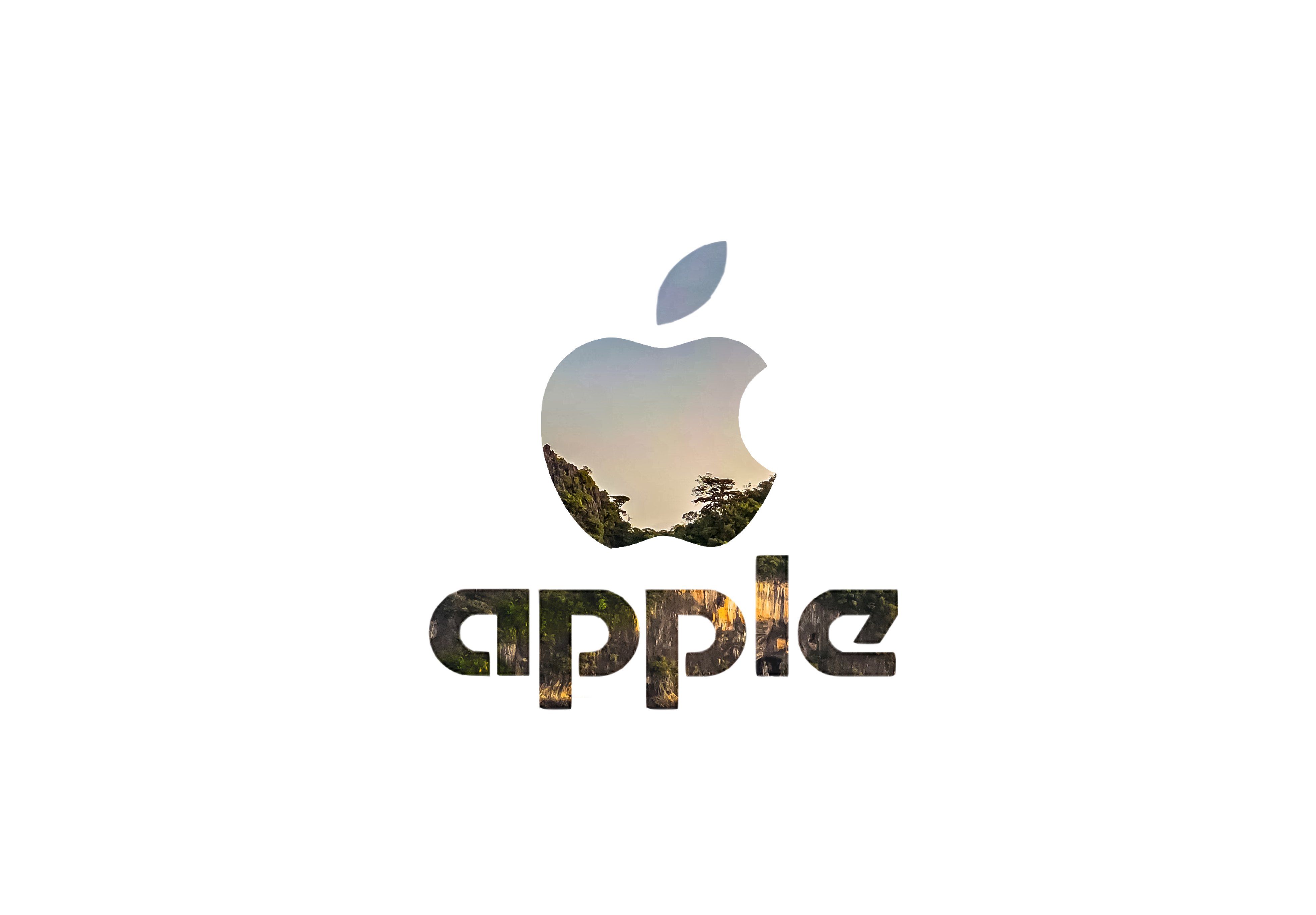Minimalistic Apple 4K wallpaper