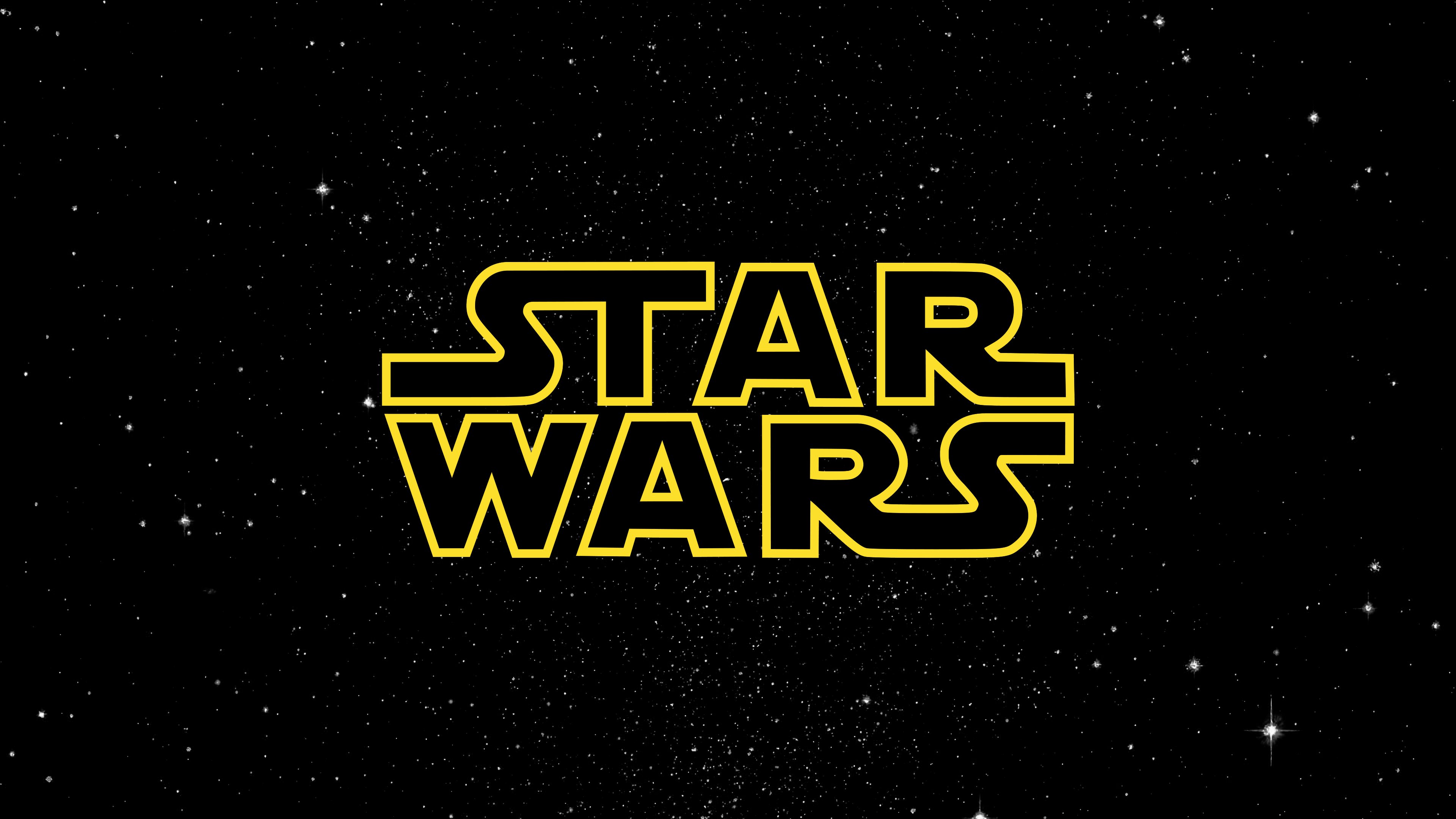 Basic Star Wars Logo 4K wallpaper