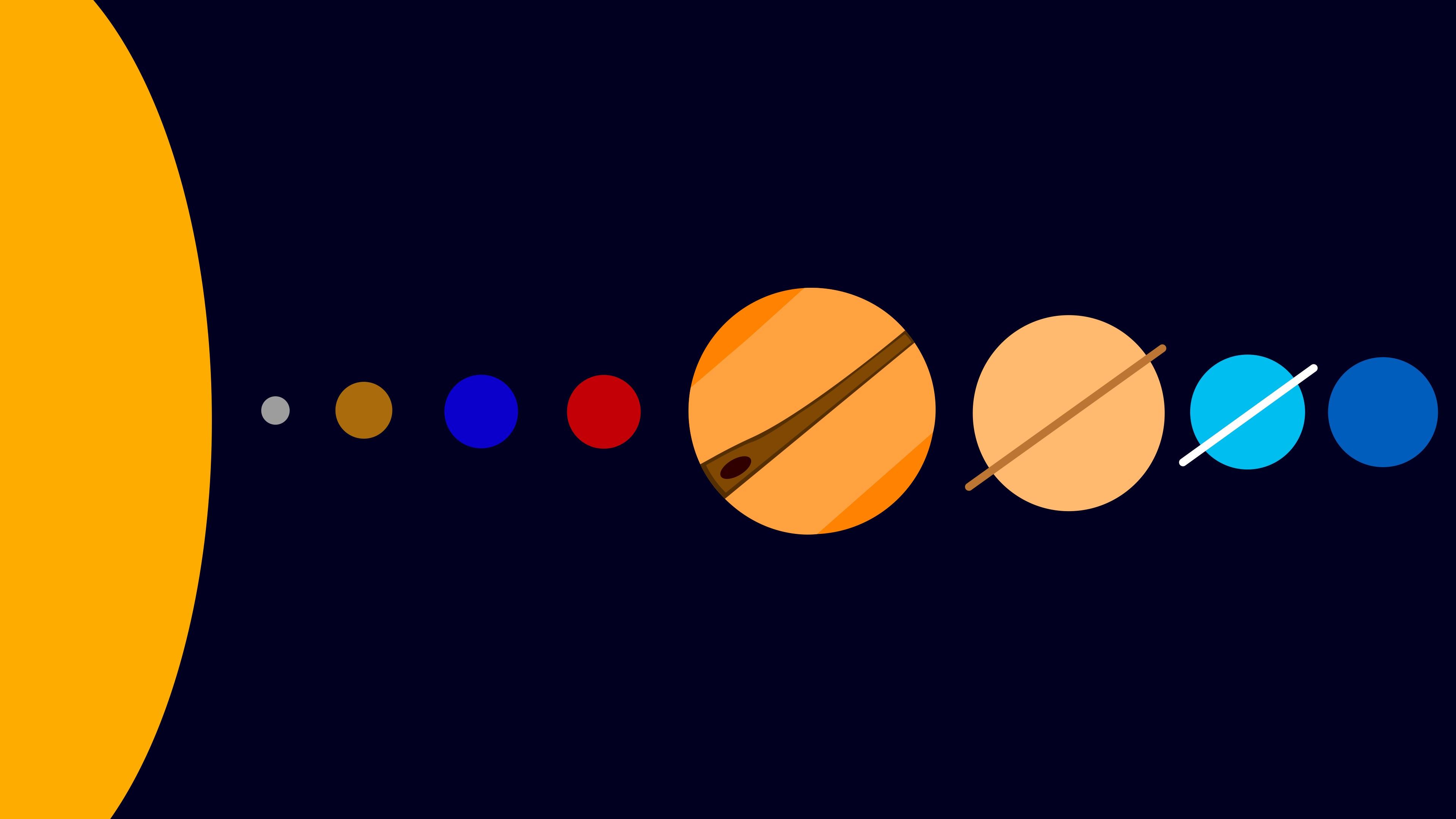 4k Solar System HD wallpaper