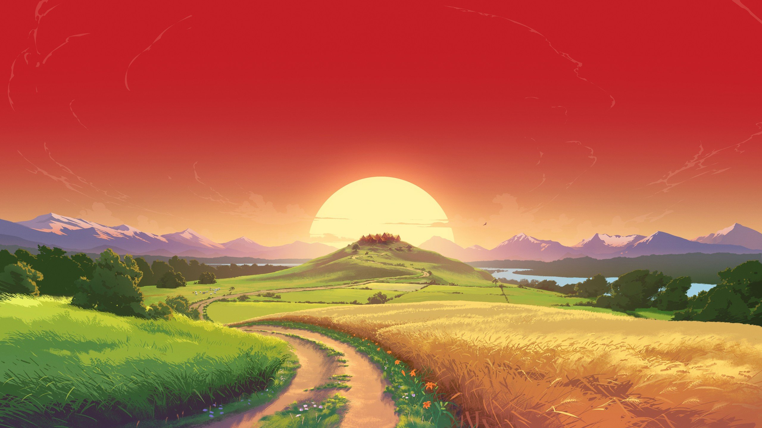 Game CGI Landscape HD wallpaper