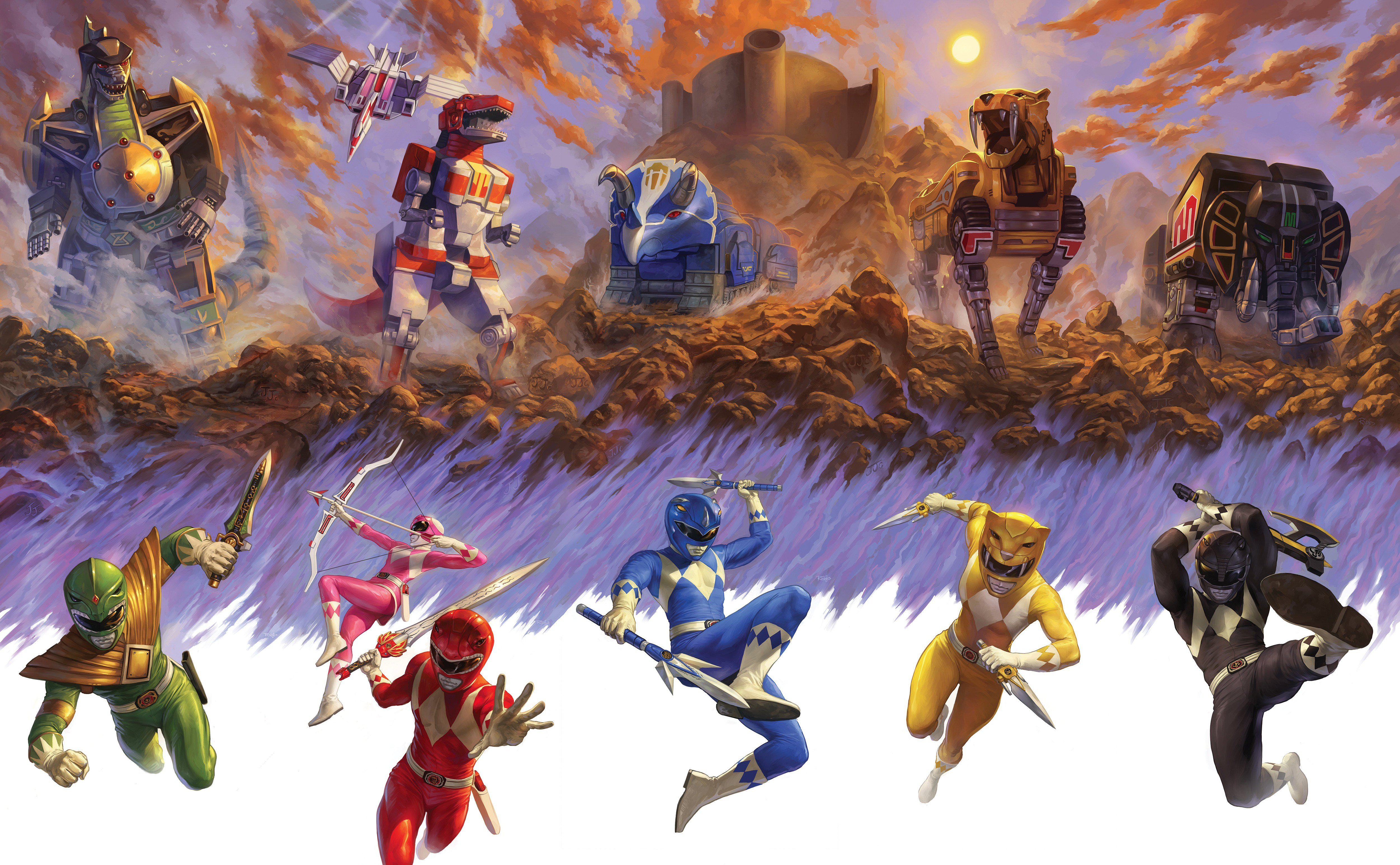 Mighty Morphin Power Rangers 4K wallpaper