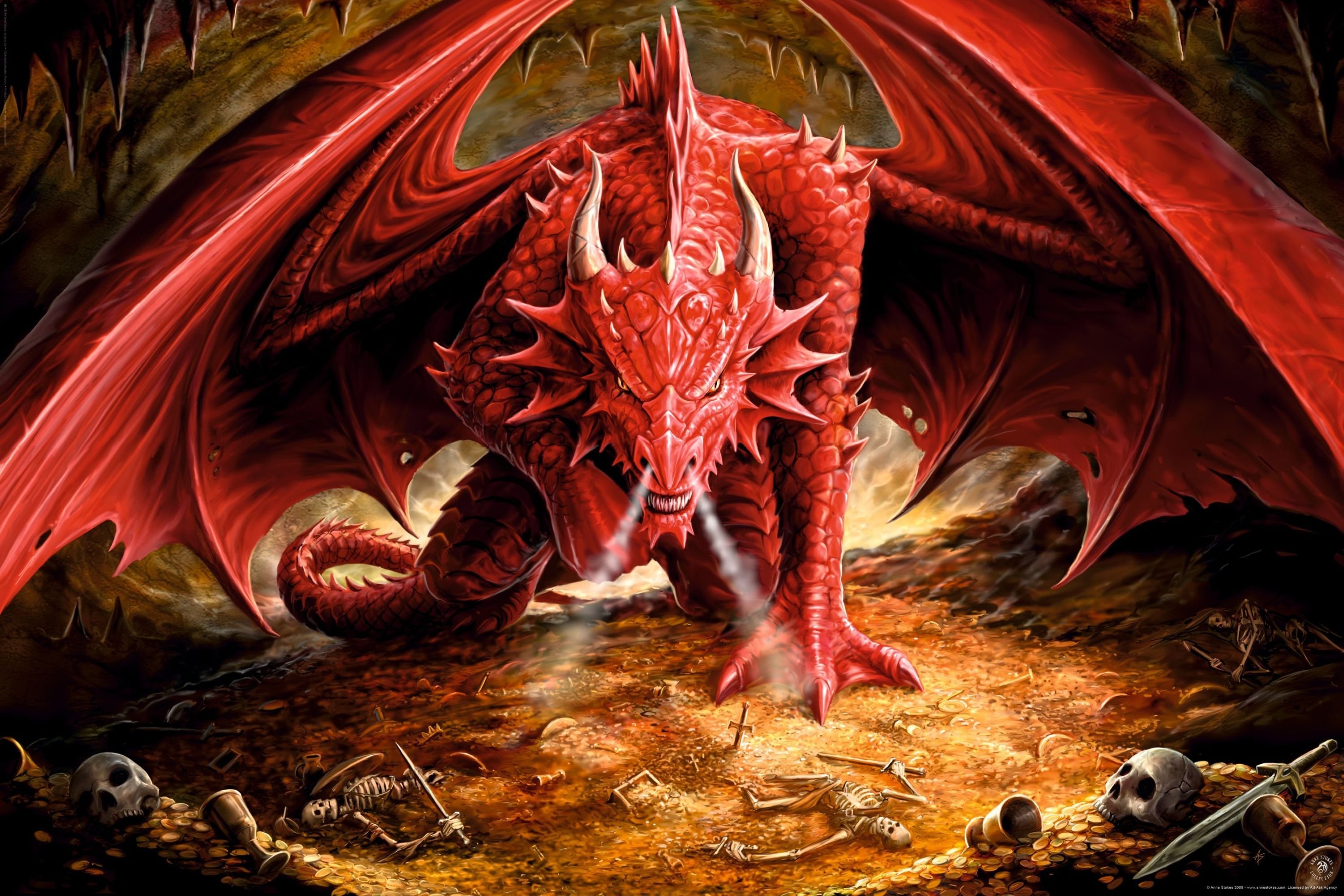 Premium Photo  A dragon with a red moon in the background