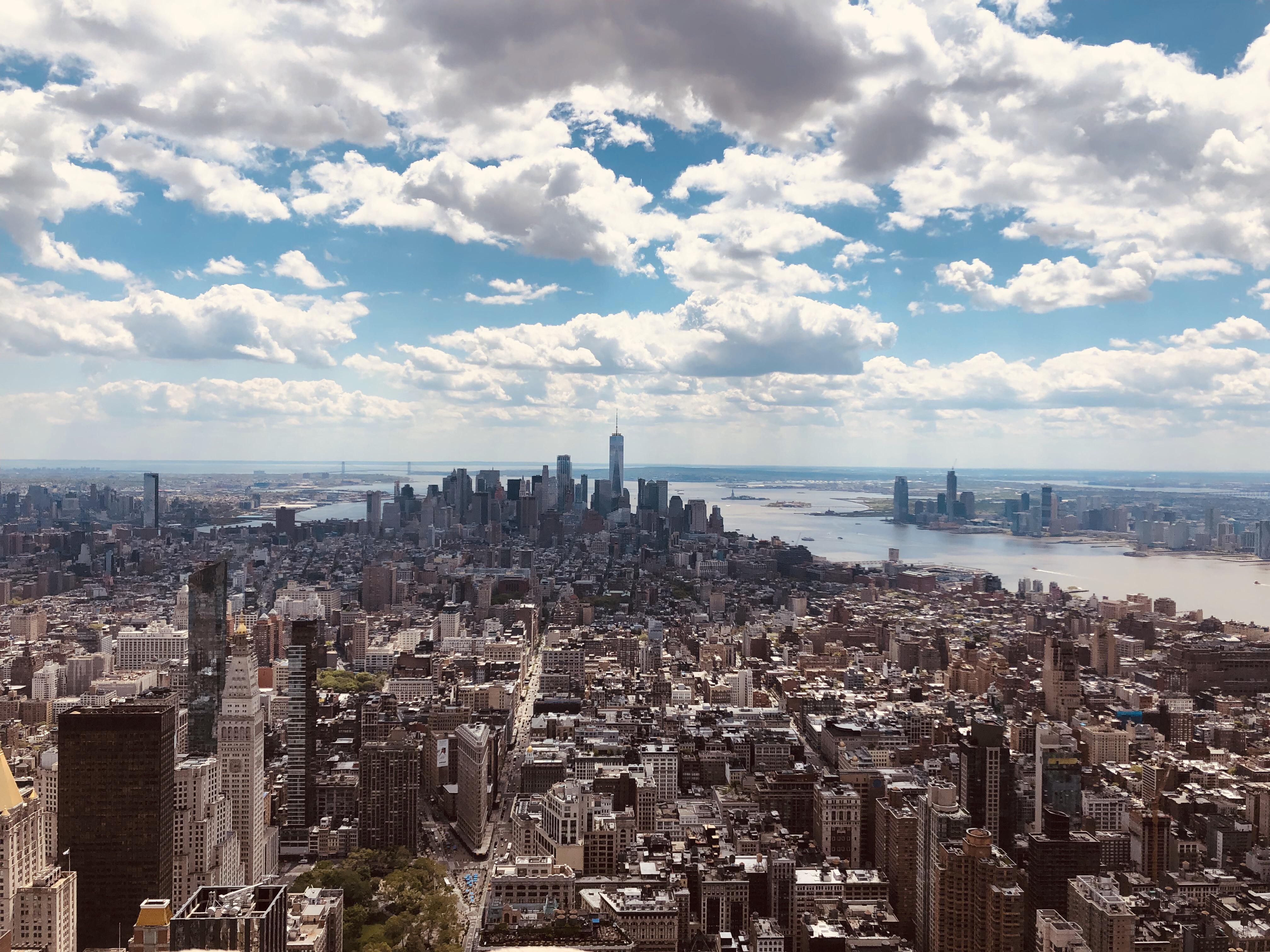View From the Empire State Building NYC 4K wallpaper