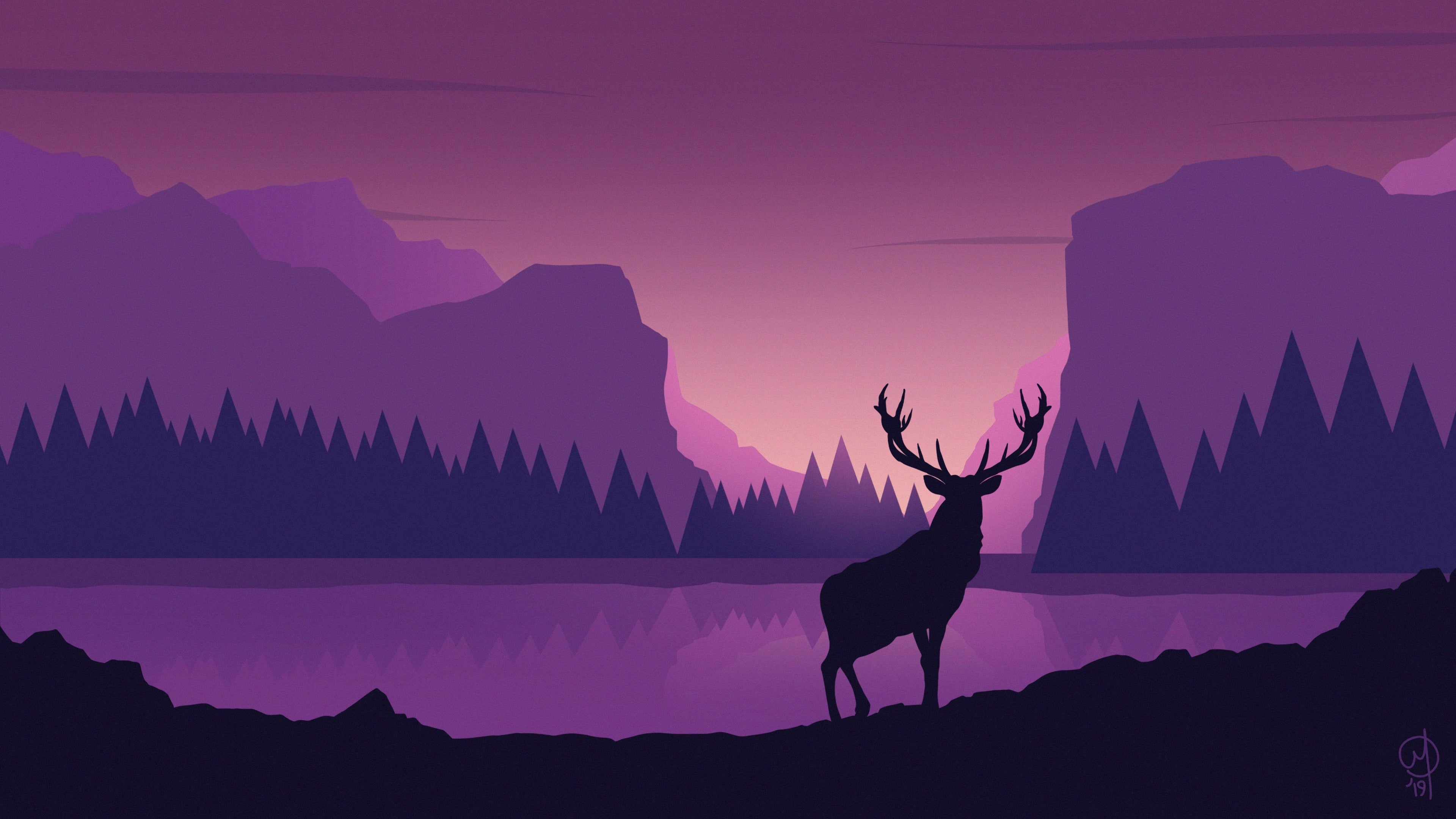 Deer 4K wallpapers for your desktop or