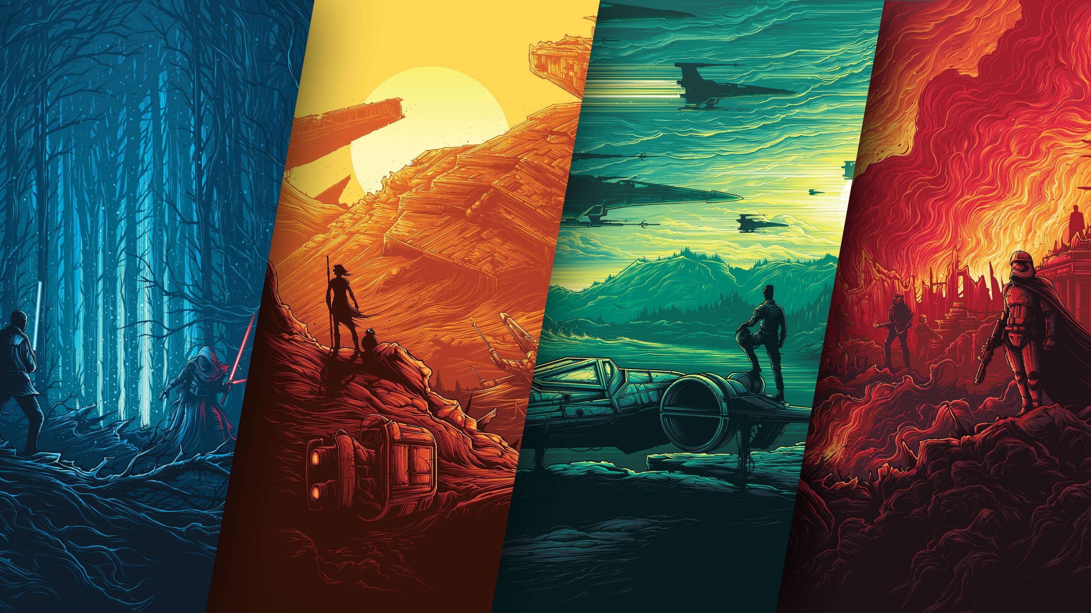 Download Beautiful Minimalist Star Wars Artwork Wallpaper  Wallpaperscom