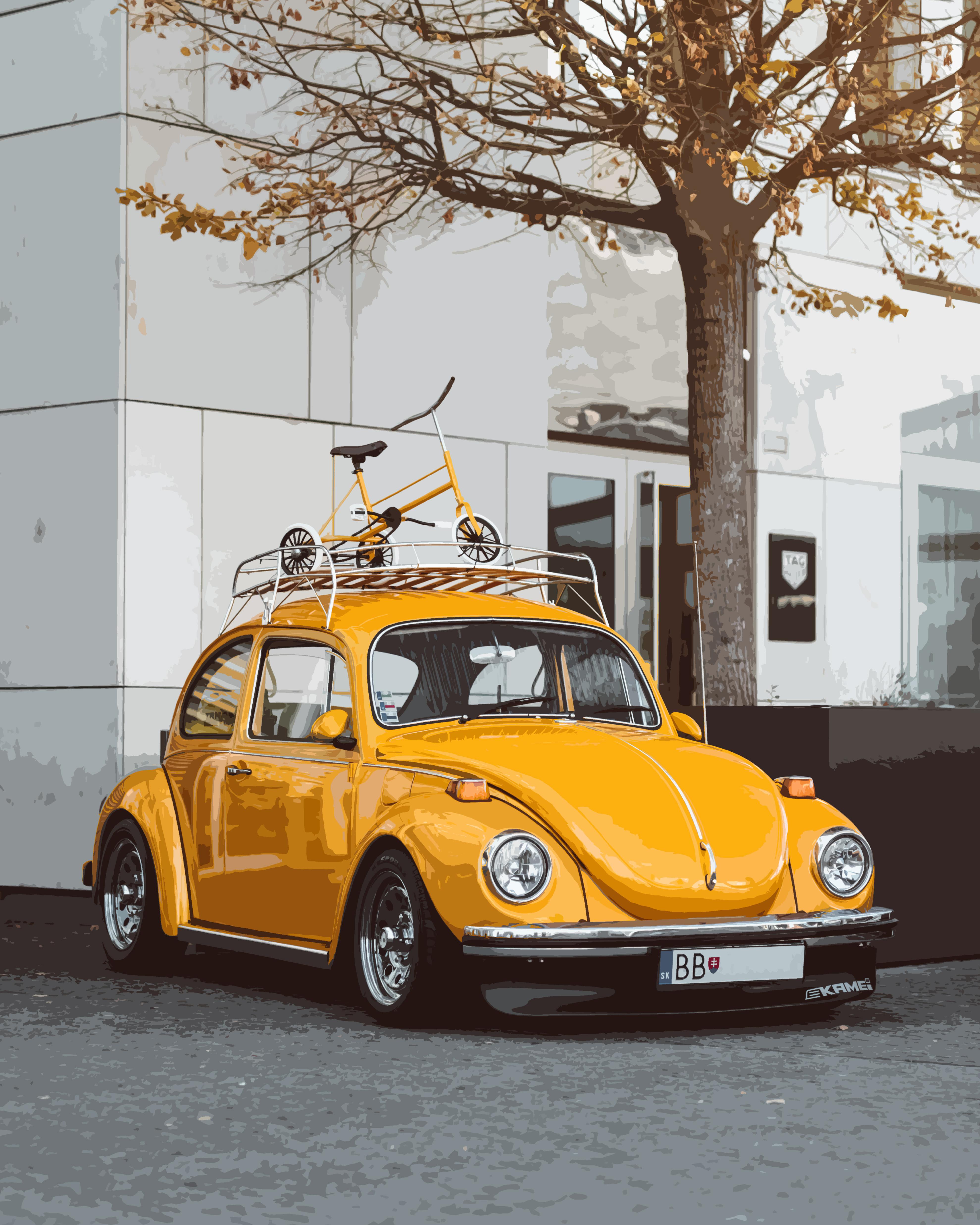 VW Beetle 4K wallpaper
